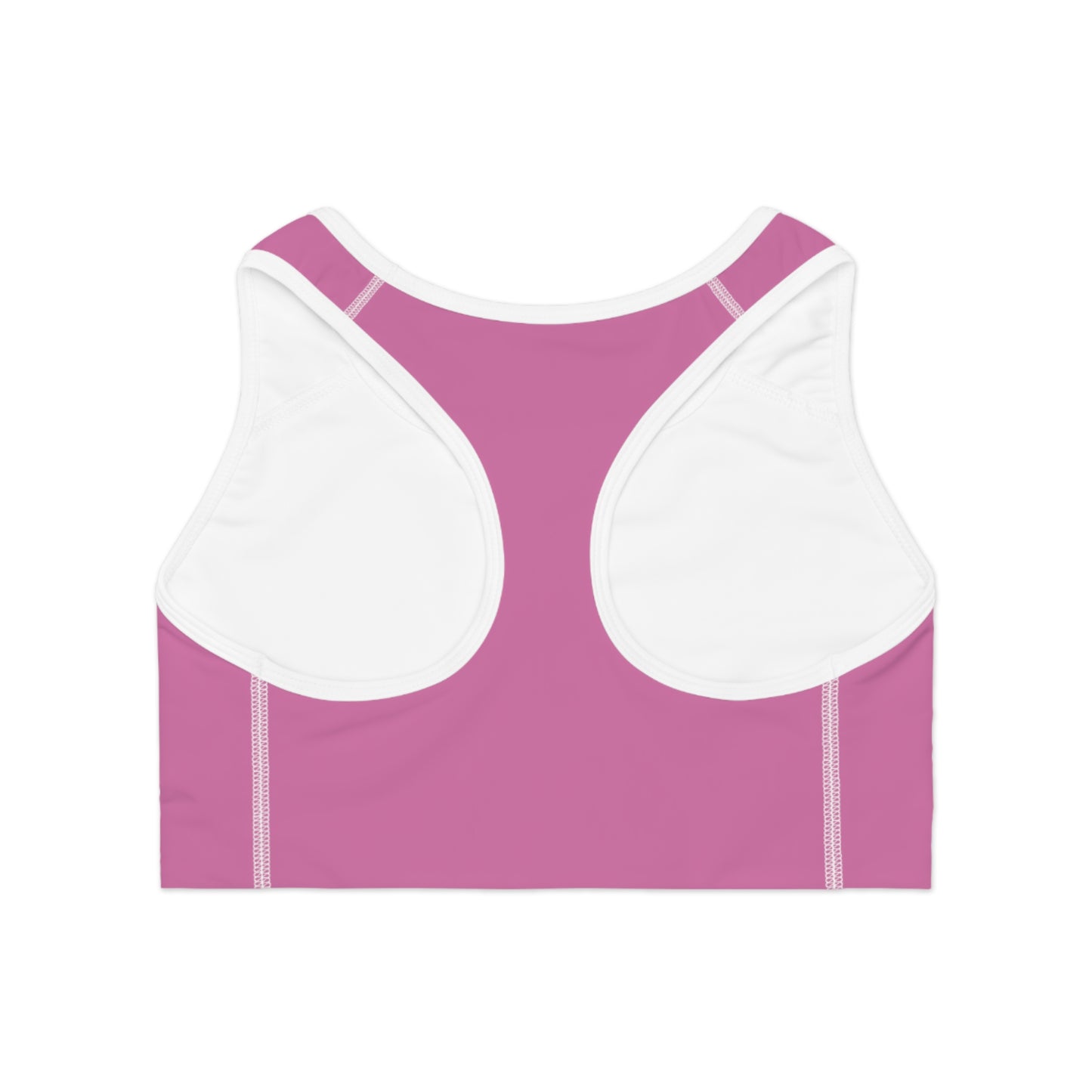 Pink Sports Bra for Active wear, Workout Apparel, Gym Clothing, Yoga Top.