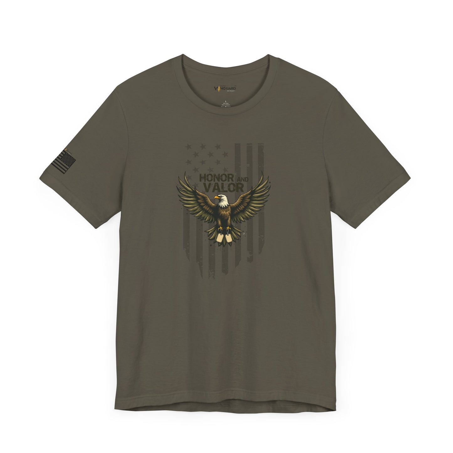 Honor and Valor Eagle Tee - Military appreciation - Vanguard Athletics - Be ready