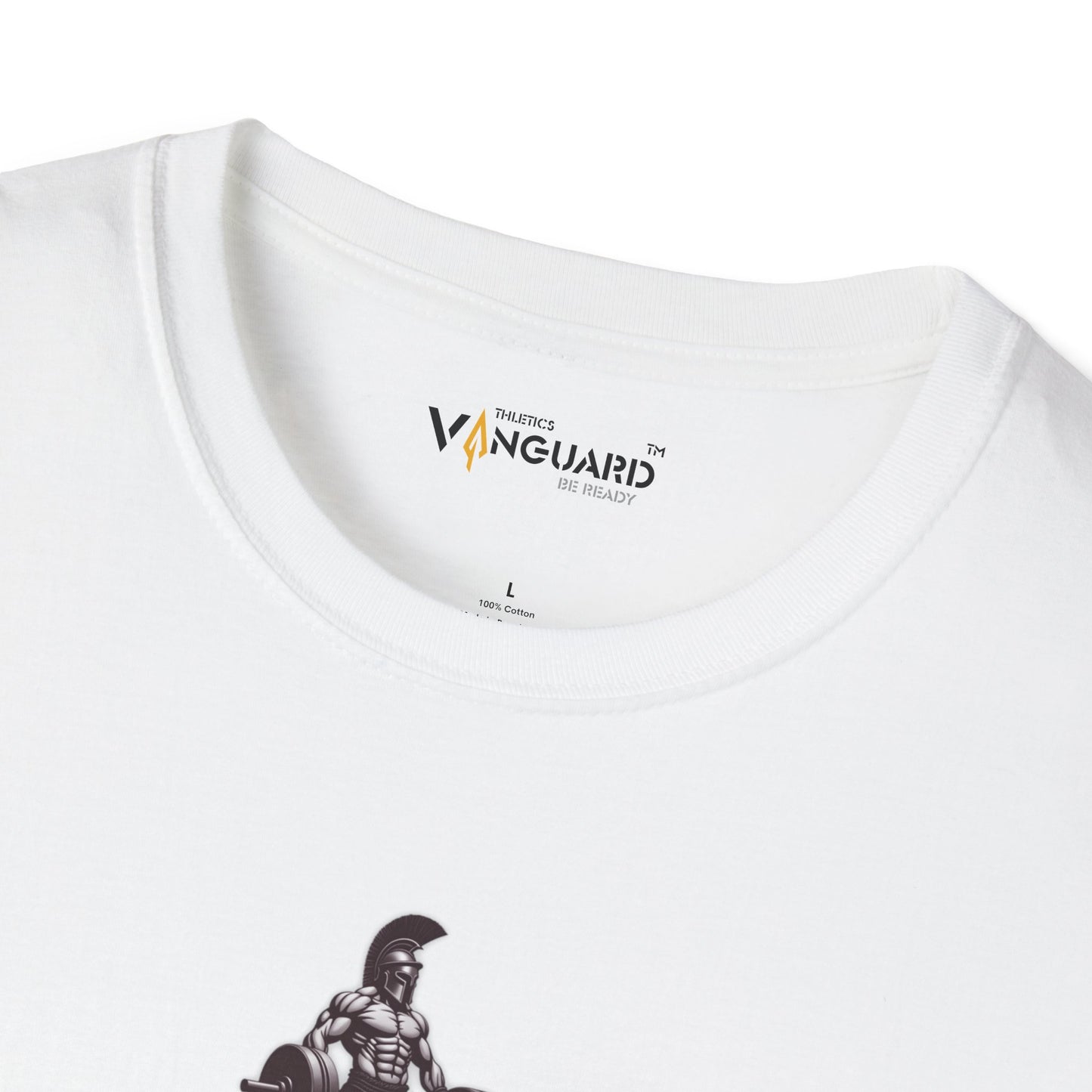 Motivational Fitness T-Shirt - 'Push Raise the Bar' - Unisex Softstyle - Vanguard Athletics - Be ready