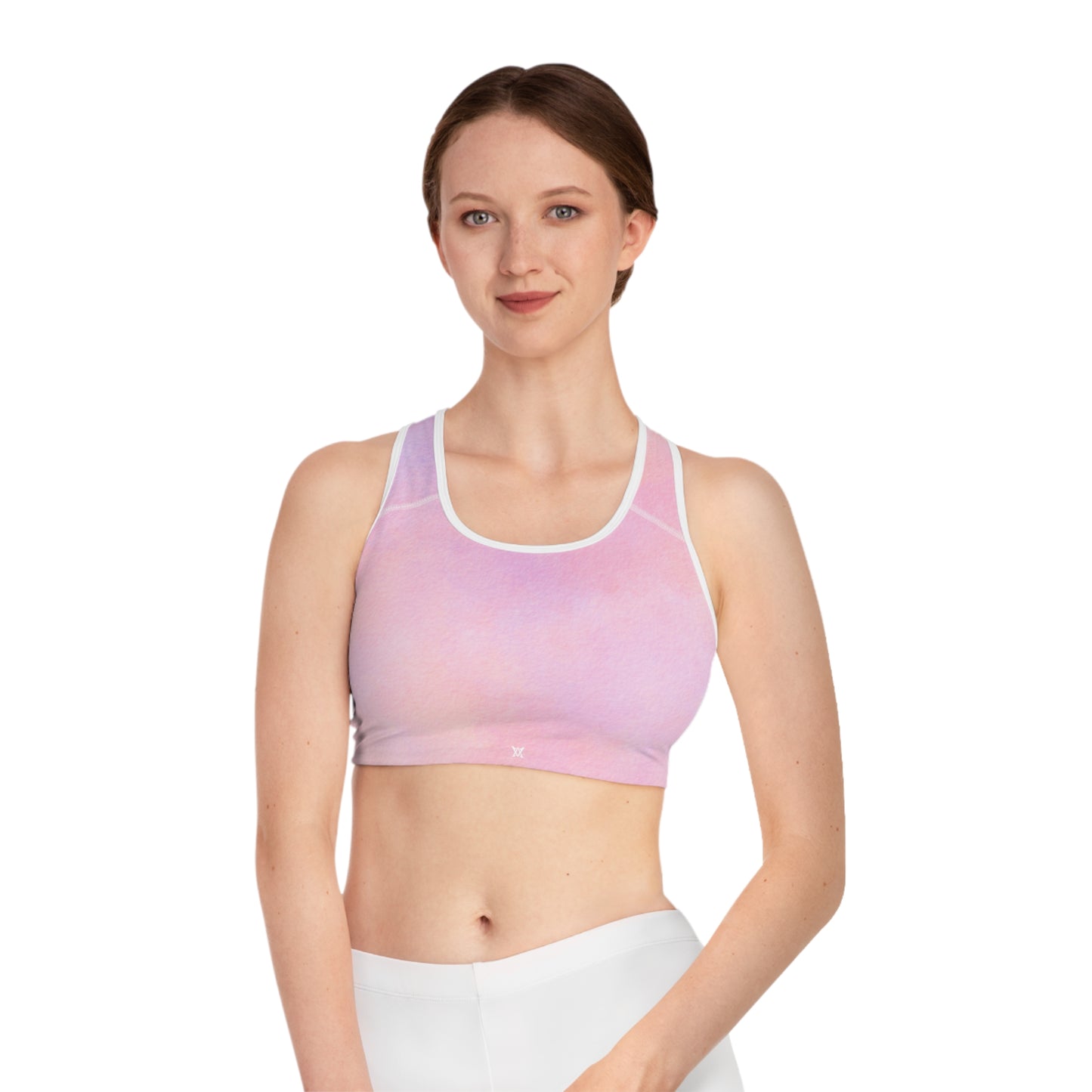 Pastel Watercolor Sports Bra- Activewear for Yoga, Gym, Fitness, Working Out.