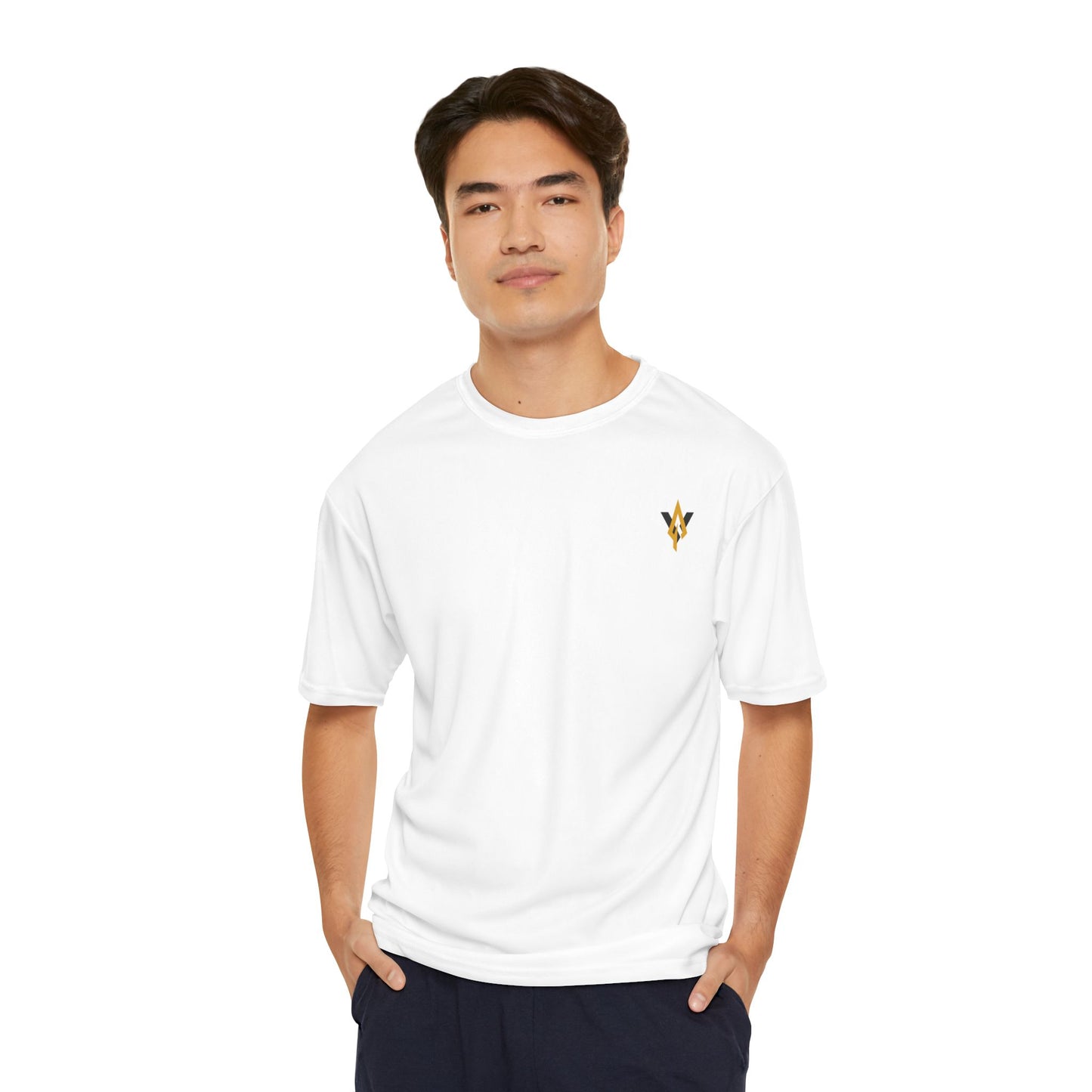Fitness collection - Gold logo Men's Performance T-Shirt - Vanguard Athletics - Be ready