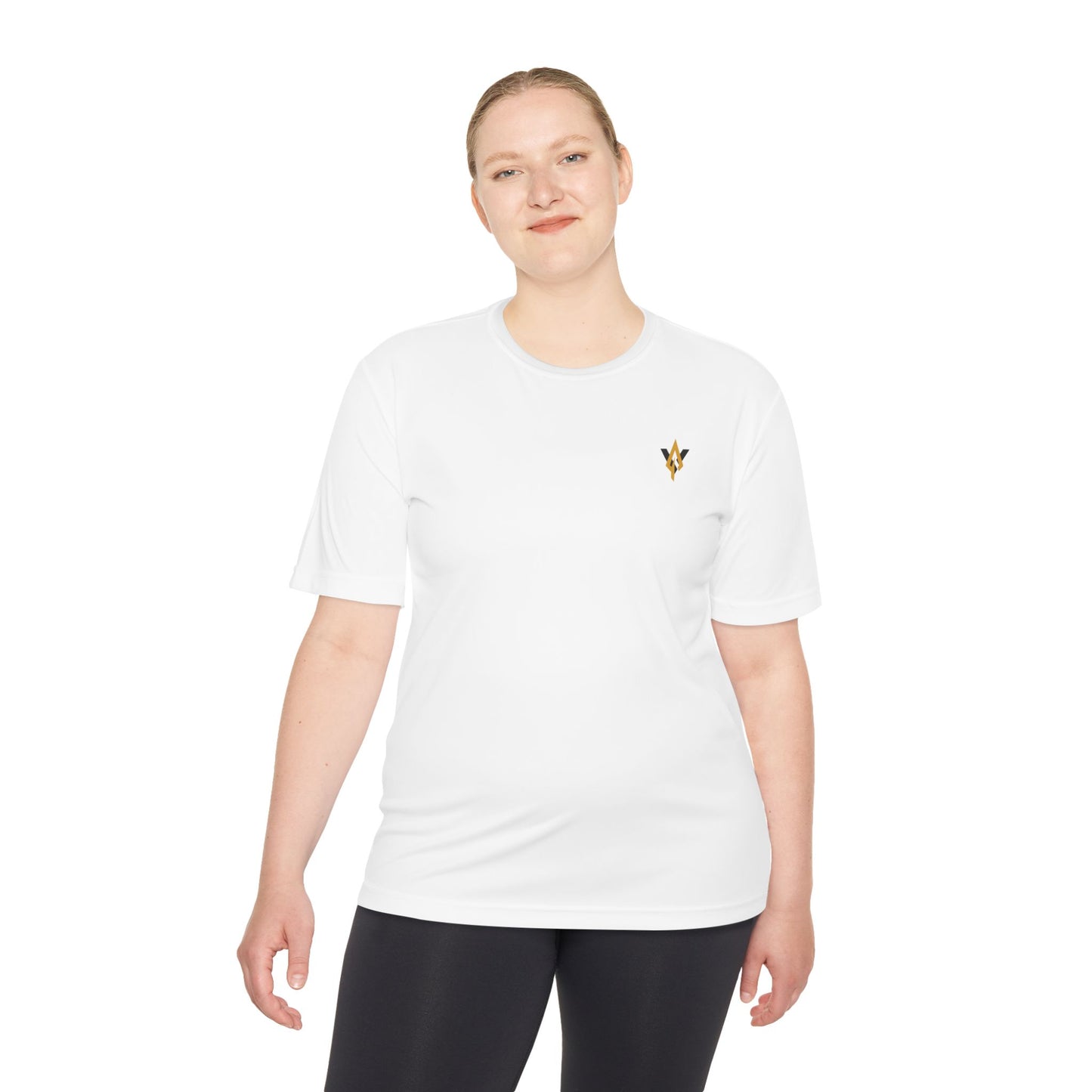 Fitness collection - Gold logo, Moisture wicking Tee - Vanguard Athletics - Be ready