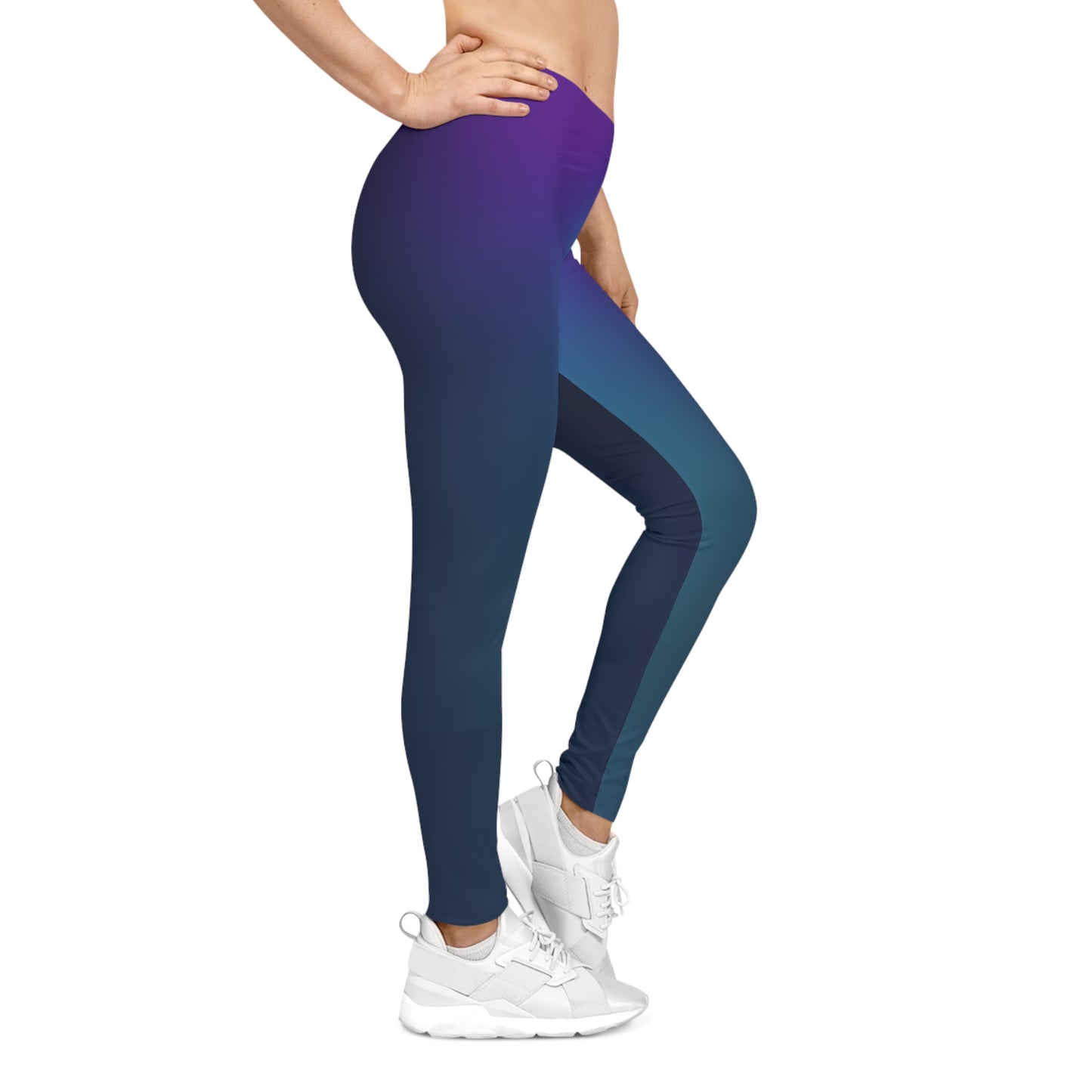 Gradient Women's Leggings, Stylish Yoga Pants - Fitness Training, Active Wear.