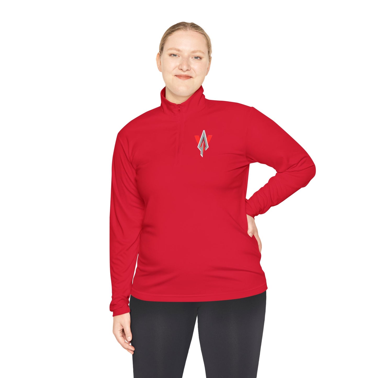 Fitness Collection - Woman's Warrior side quarter - zip pull over - Vanguard Athletics - Be ready