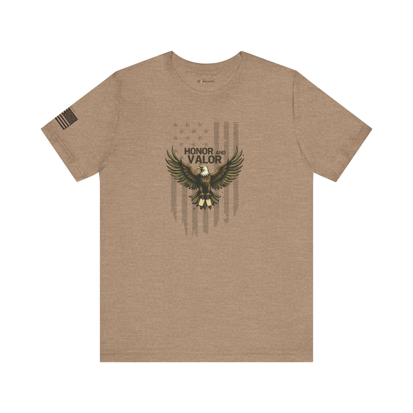 Honor and Valor Eagle Tee - Military appreciation - Vanguard Athletics - Be ready