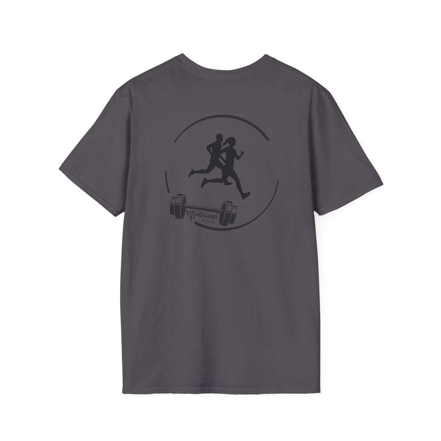 Sports Collection - running enthusiast and silver spear logo - Vanguard Athletics - Be ready