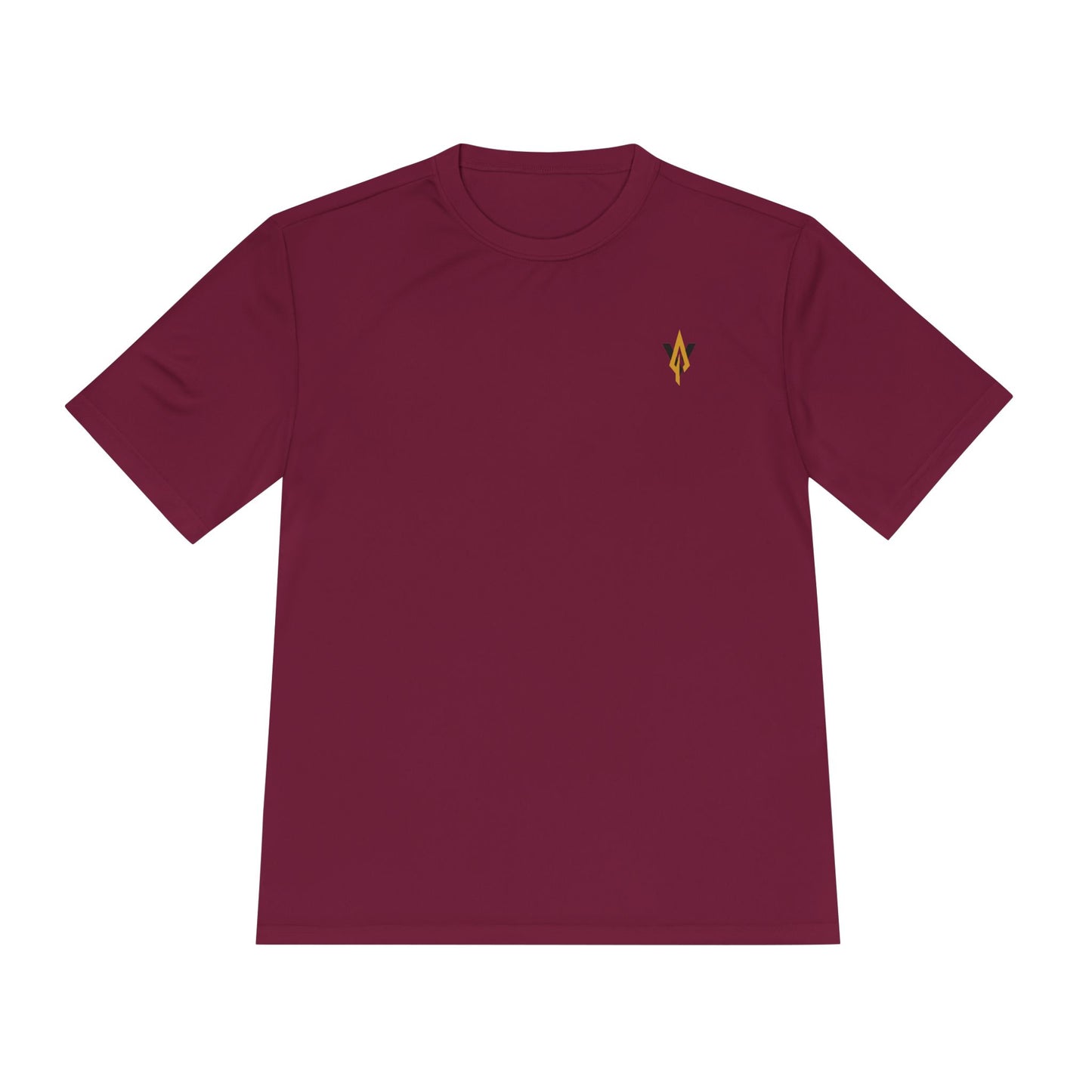 Fitness collection - Gold logo, Moisture wicking Tee - Vanguard Athletics - Be ready