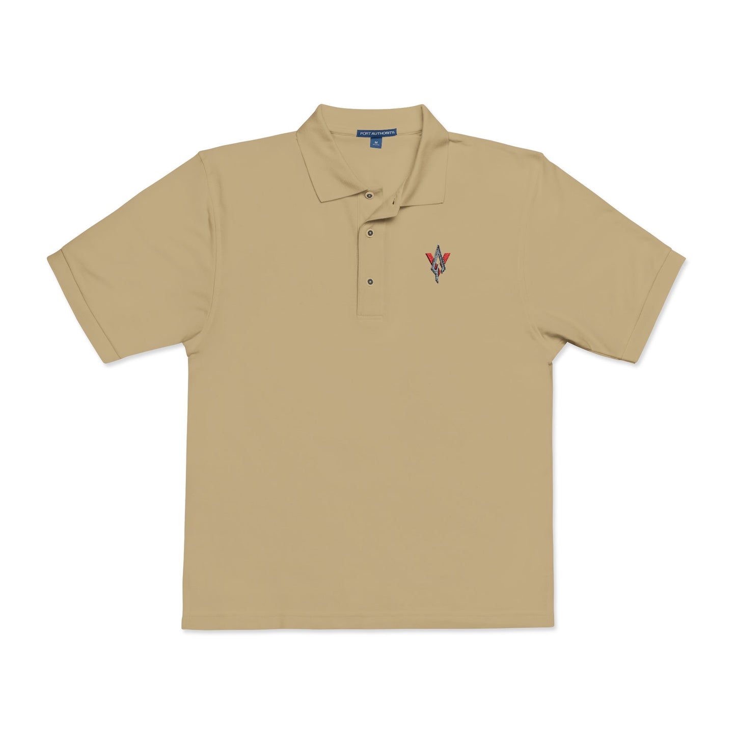Embroidered Unisex Polo Shirt – Vanguard red/silver logo - Vanguard Athletics - Be ready