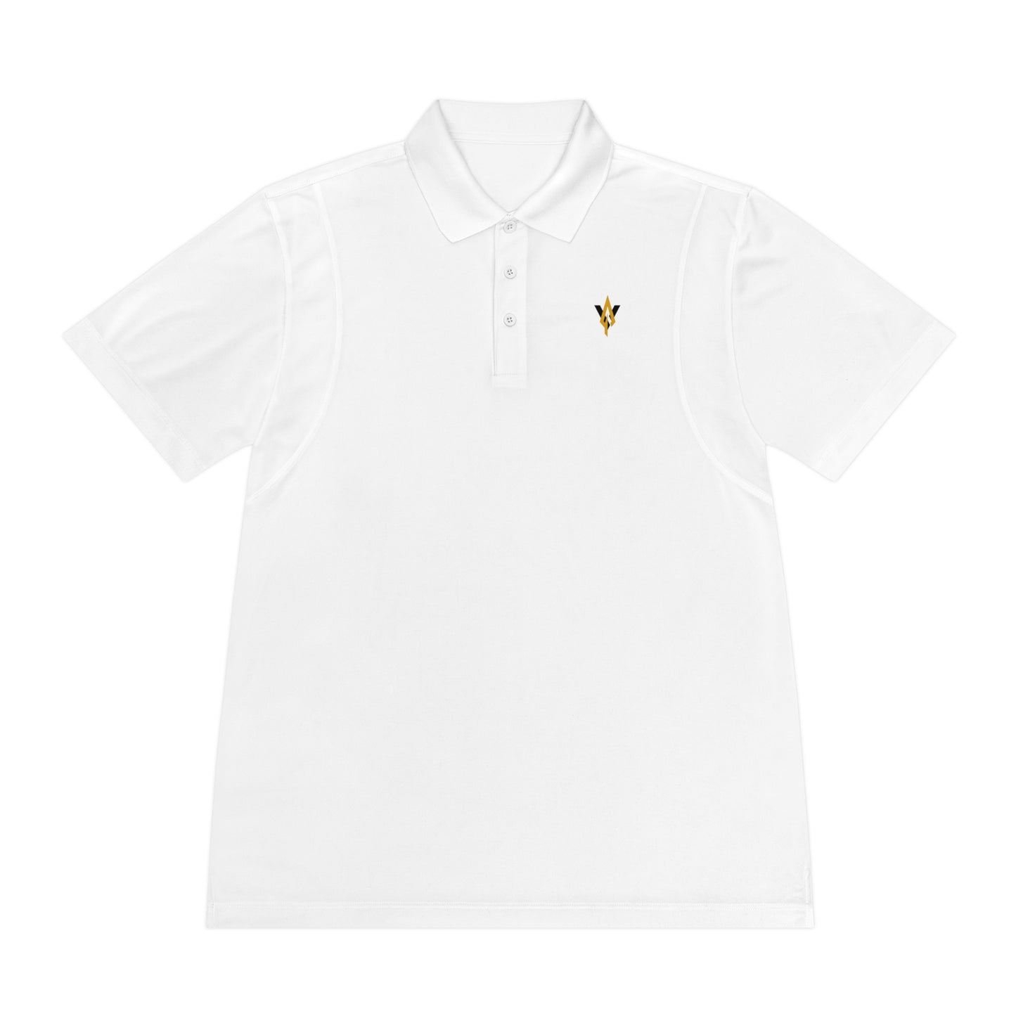 Vanguard gold logo, sport-tek polo shirt