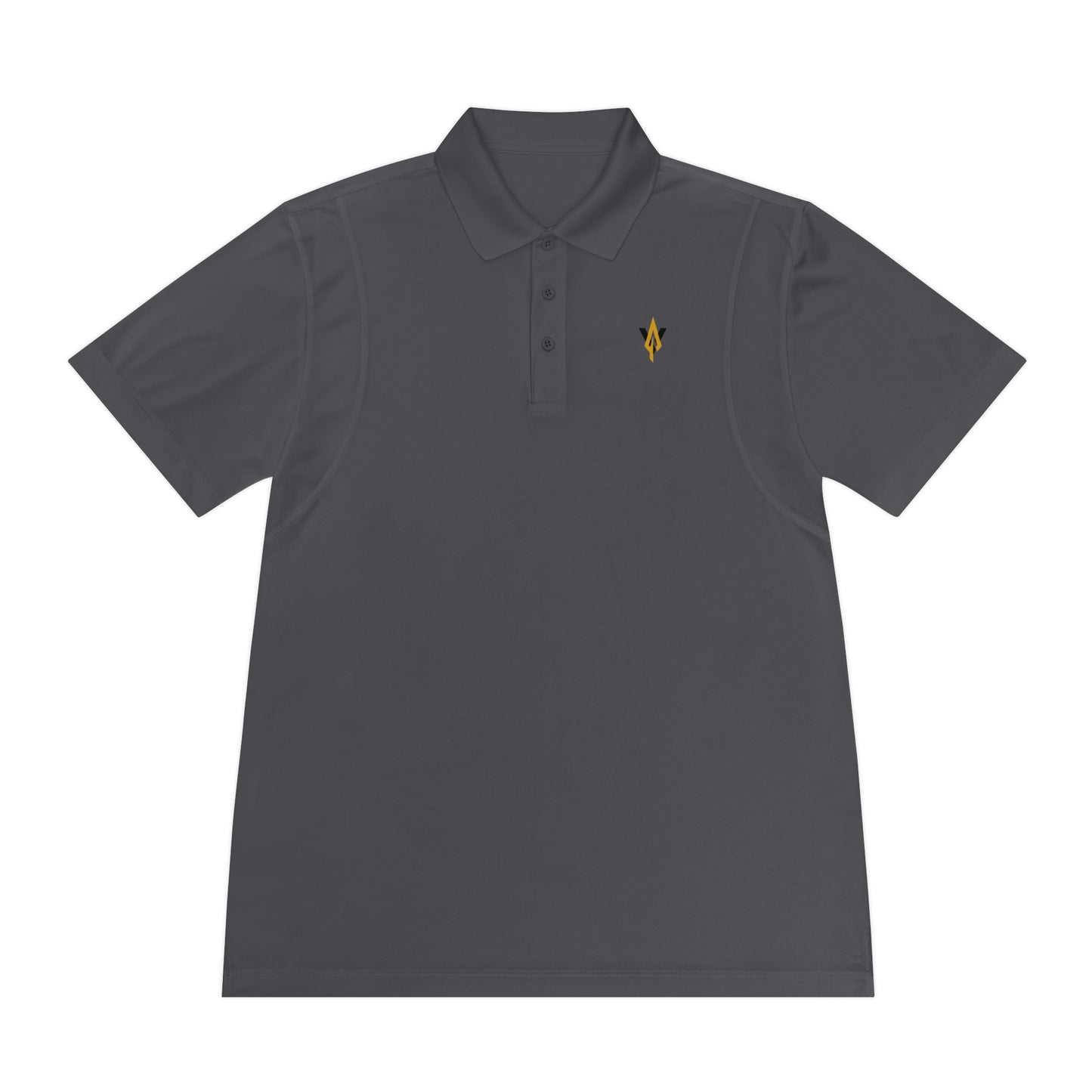Vanguard gold logo, sport-tek polo shirt