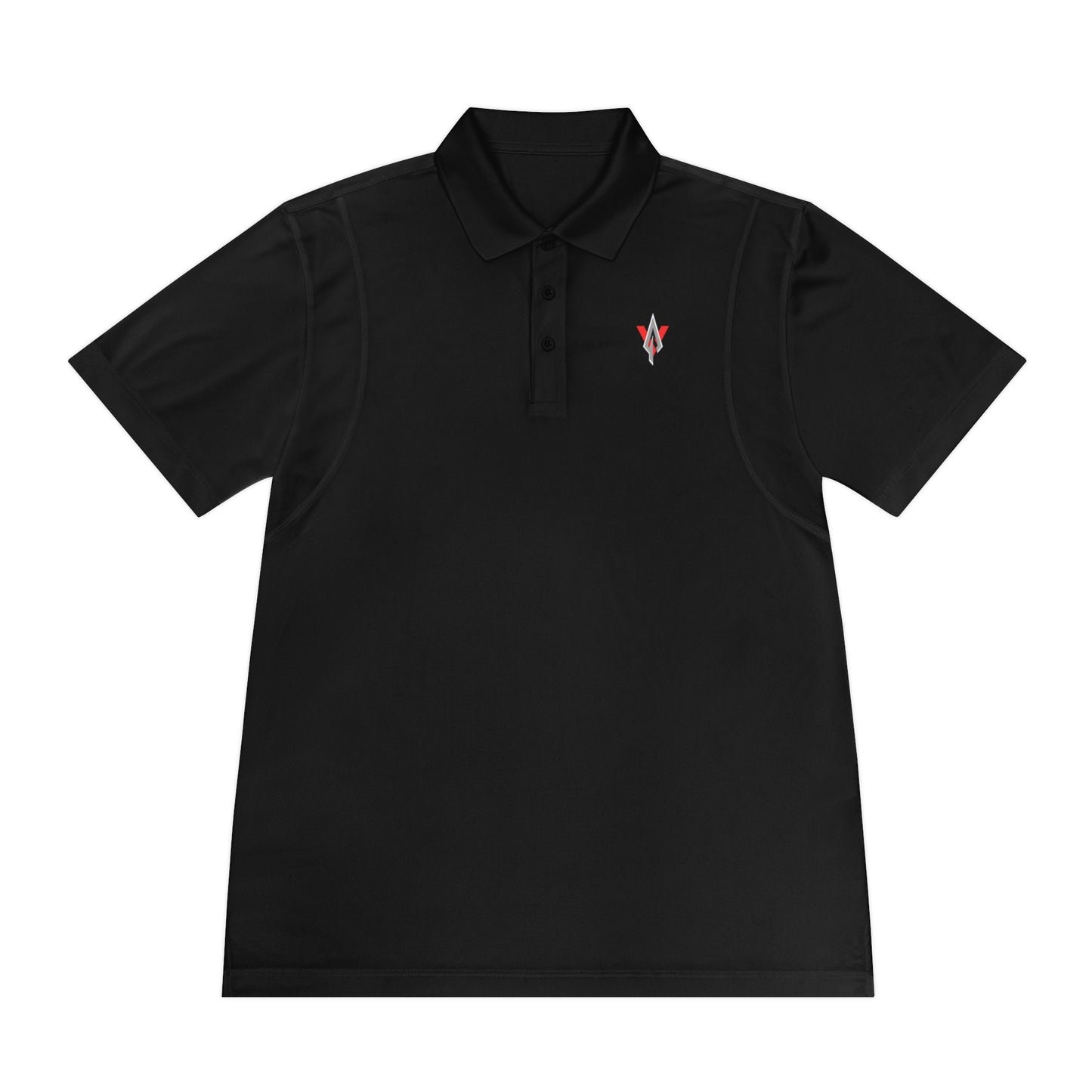 Vanguard red/silver logo, sport-tek polo shirt - Vanguard Athletics - Be ready