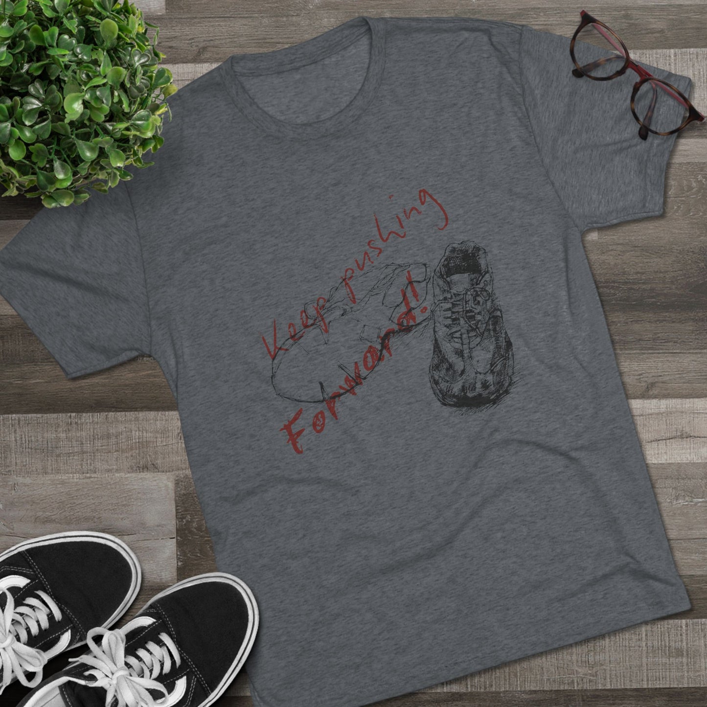 Unisex running motivation Tri-Blend Crew Tee - Vanguard Athletics - Be ready