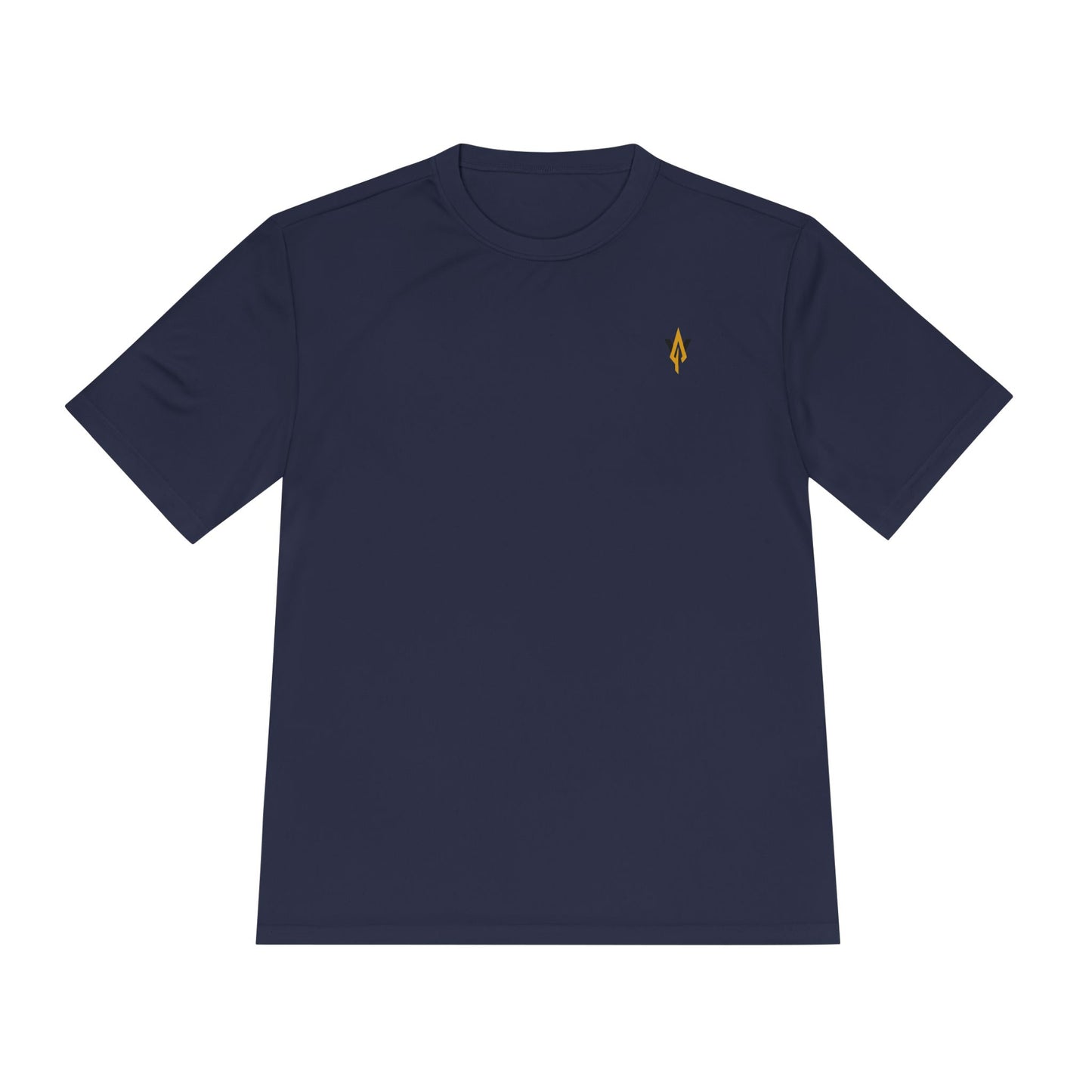 Vanguard gold spear logo, Moisture Wicking Unisex Tee for workouts
