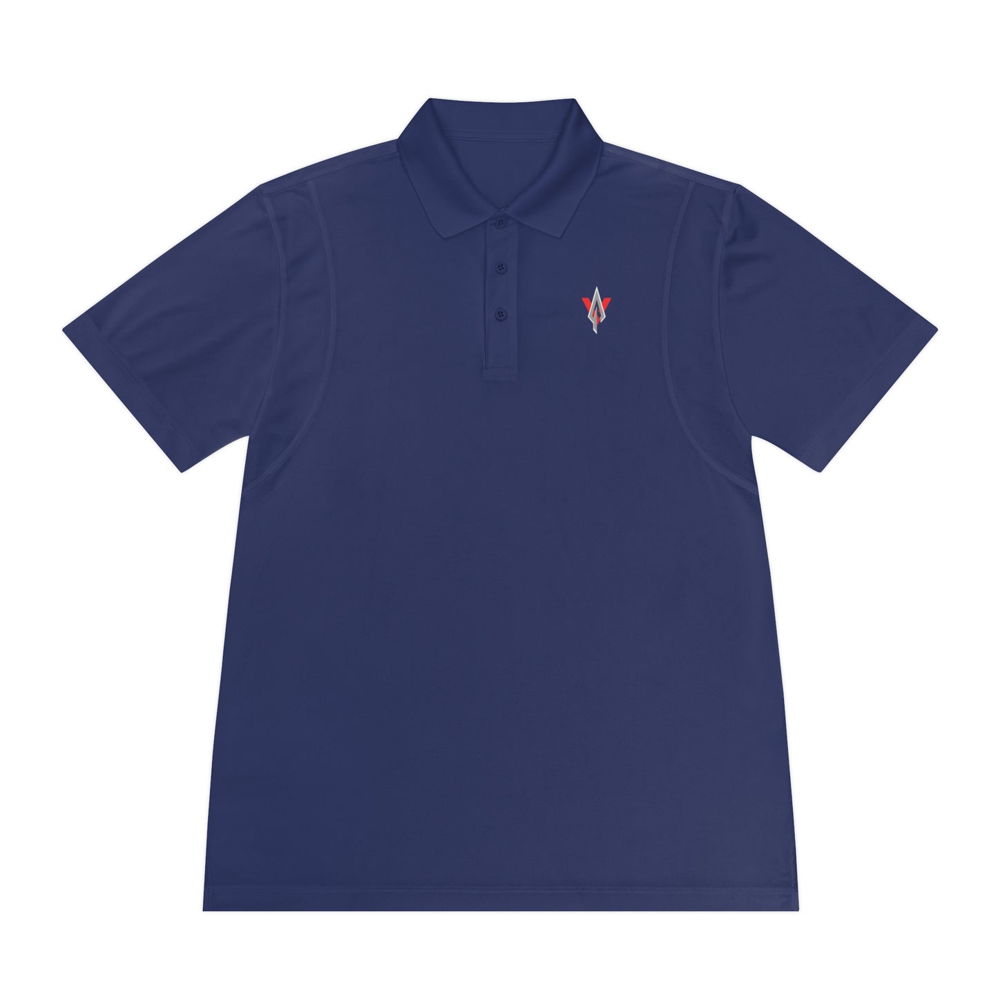 Vanguard red/silver logo, sport-tek polo shirt - Vanguard Athletics - Be ready