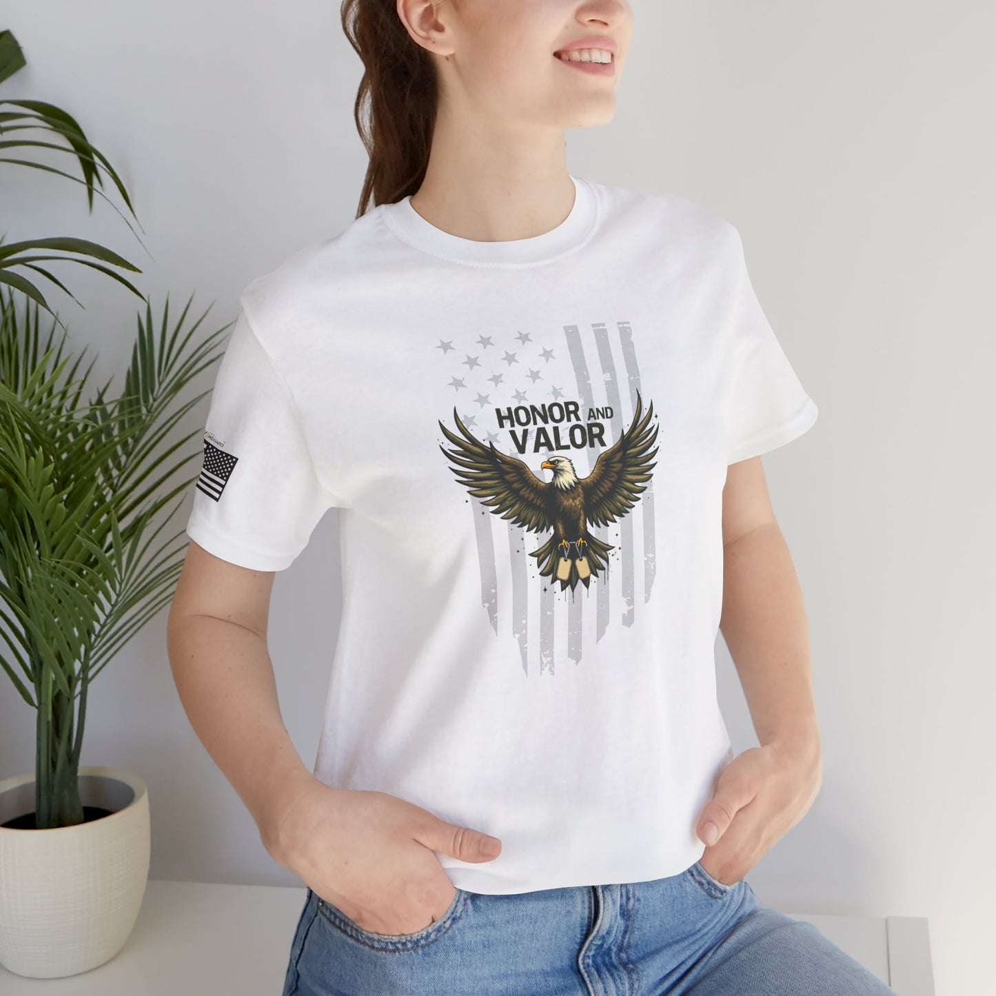 Honor and Valor Eagle Tee - Military appreciation - Vanguard Athletics - Be ready