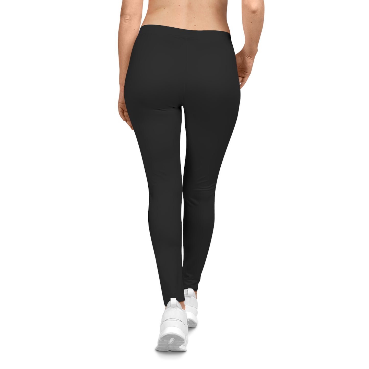 Classic Black Women's Casual Leggings - Yoga Pants, Active Wear, Fitness Training.