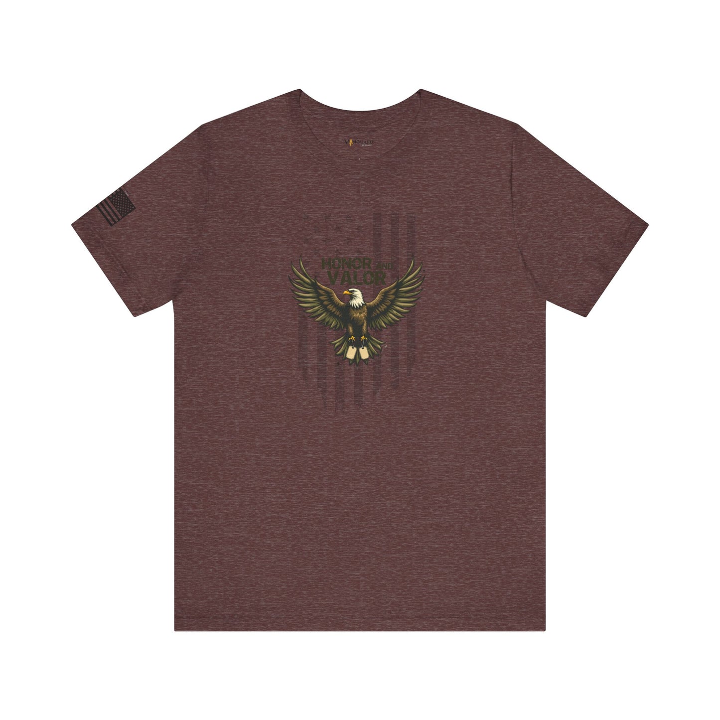 Honor and Valor Eagle Tee - Military appreciation - Vanguard Athletics - Be ready