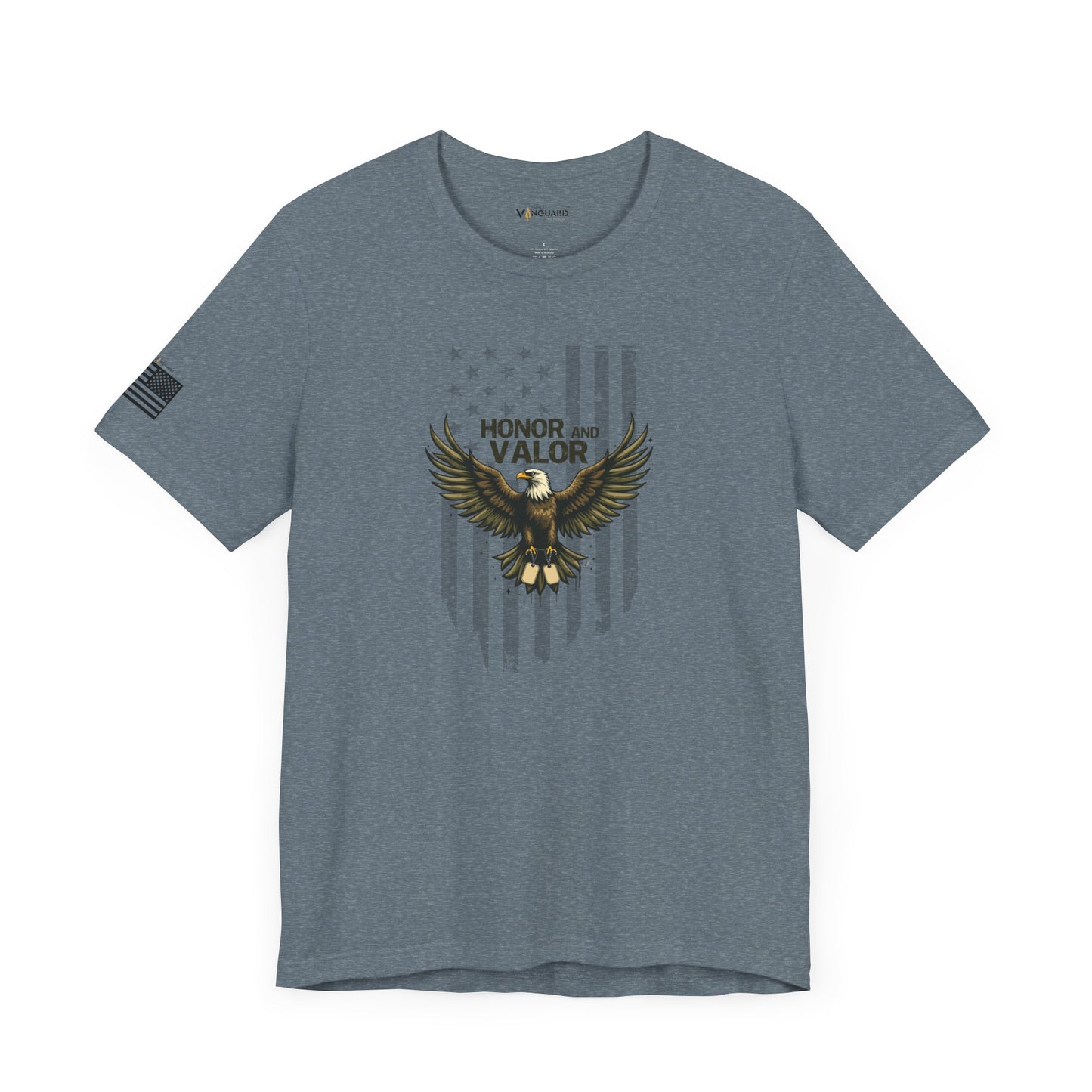 Honor and Valor Eagle Tee - Military appreciation - Vanguard Athletics - Be ready
