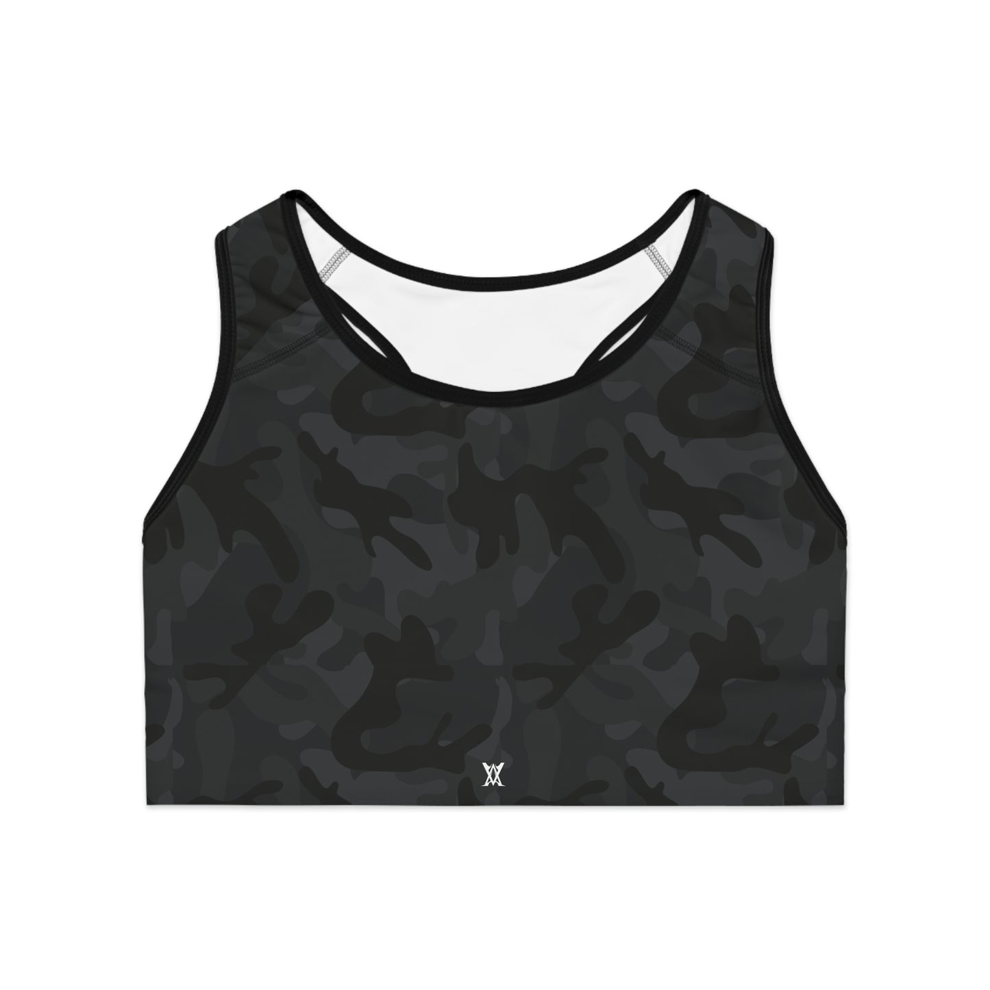 Dark Camo Sports Bra - Stylish Activewear for Fitness, Gym, Yoga, Running, Athleisure