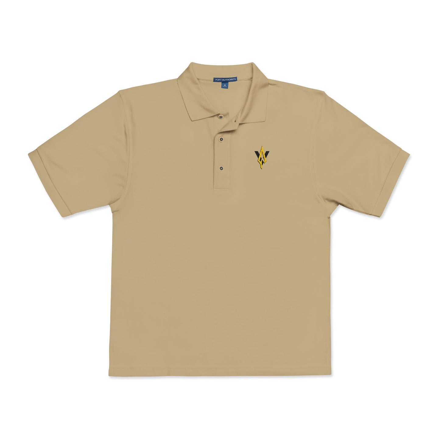 Embroidered Unisex Polo Shirt – Vanguard gold logo - Vanguard Athletics - Be ready