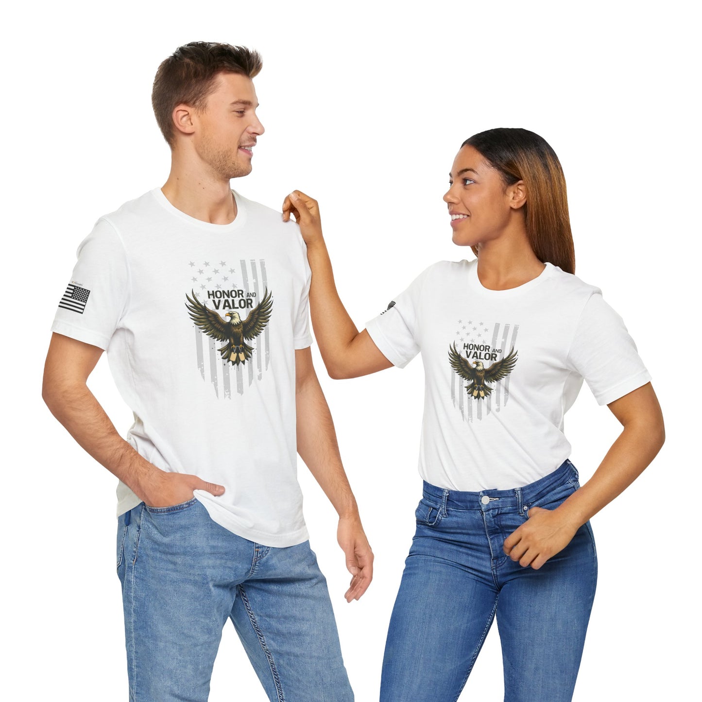 Honor and Valor Eagle Tee - Military appreciation - Vanguard Athletics - Be ready