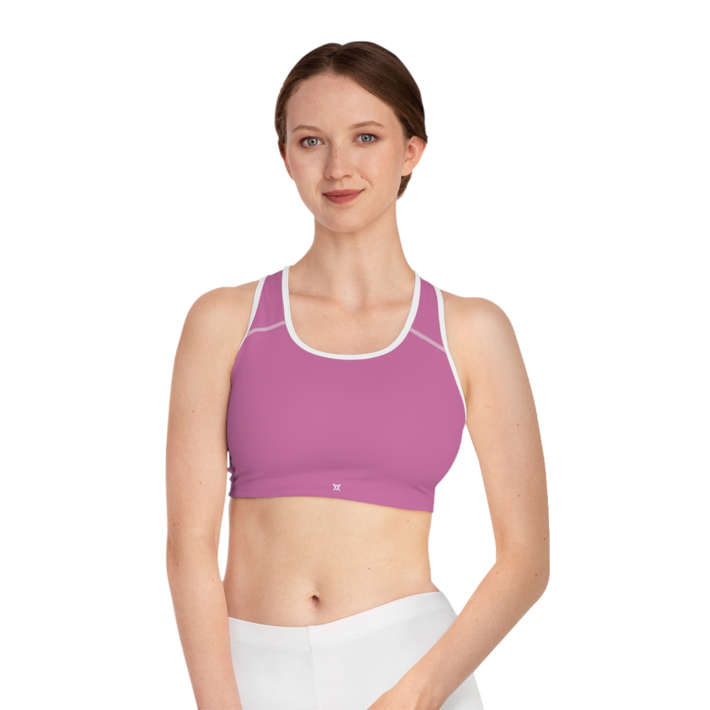 Pink Sports Bra for Active wear, Workout Apparel, Gym Clothing, Yoga Top.