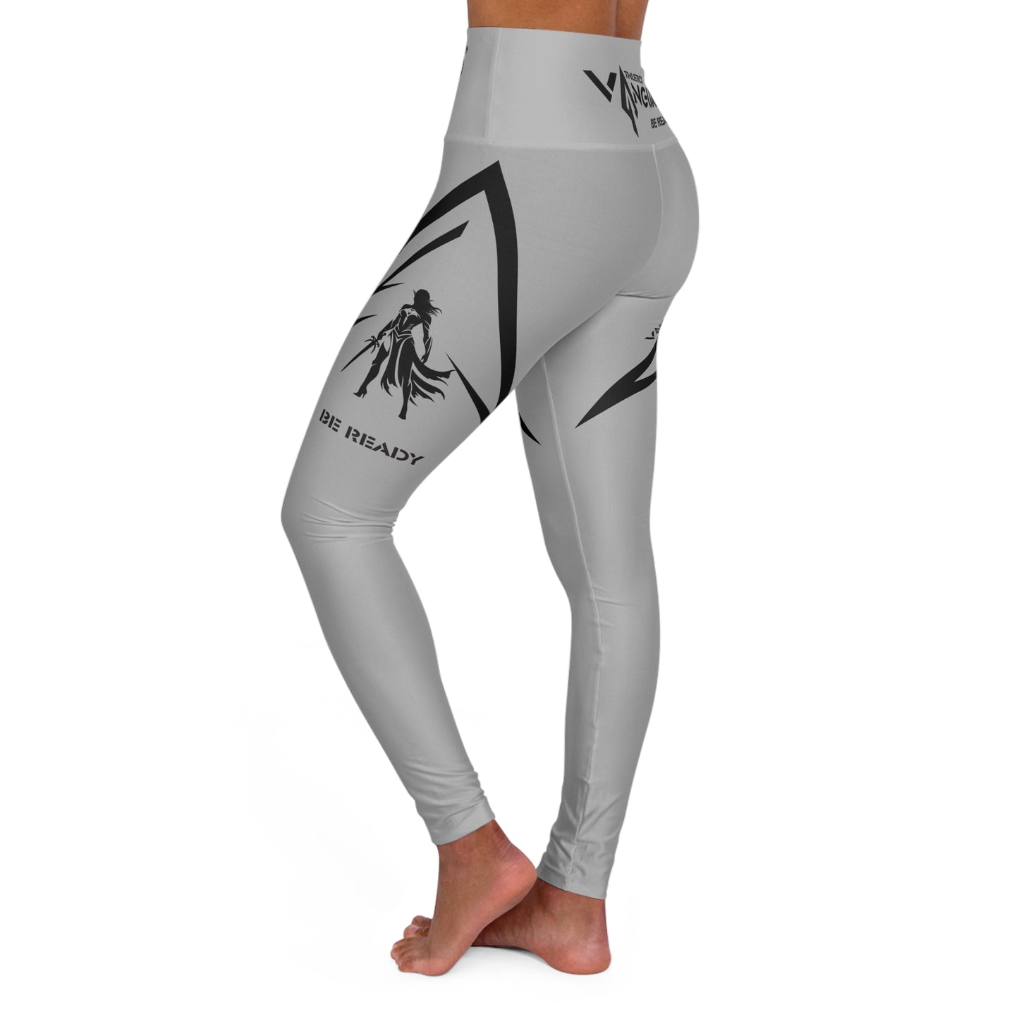 Fitness Collection - woman's warrior side yoga pants, dark design - Vanguard Athletics - Be ready