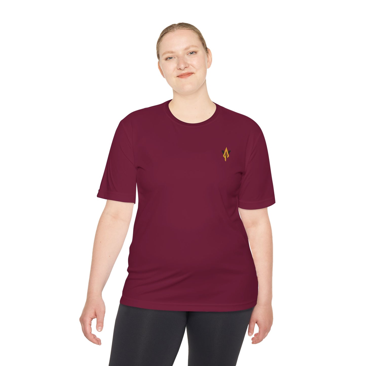 Fitness collection - Gold logo, Moisture wicking Tee - Vanguard Athletics - Be ready