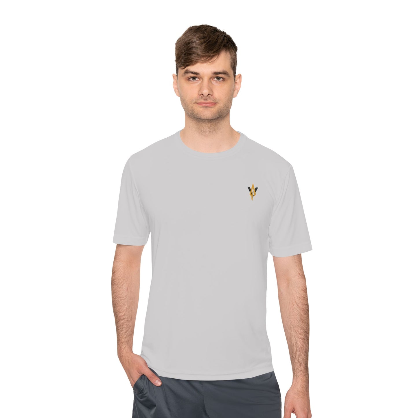 Fitness collection - Gold logo, Moisture wicking Tee - Vanguard Athletics - Be ready