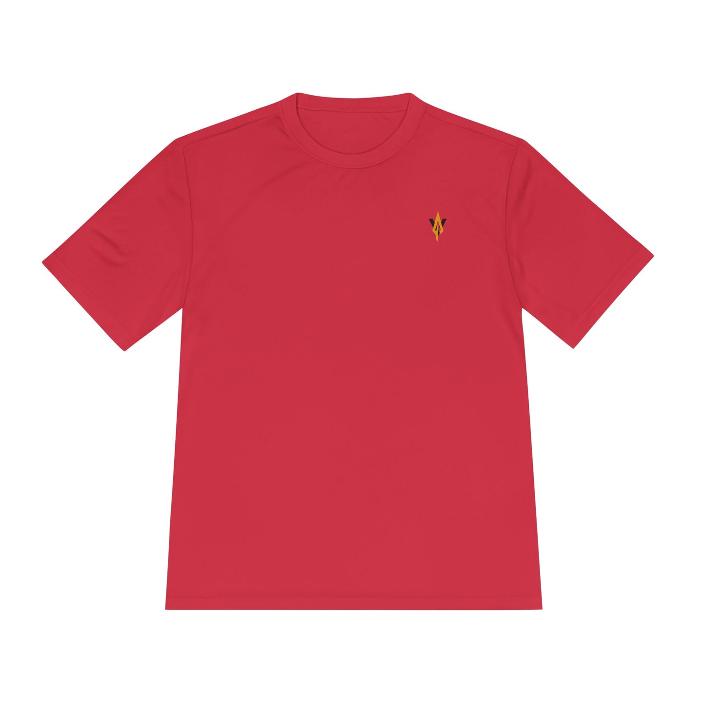 Vanguard gold spear logo, Moisture Wicking Unisex Tee for workouts