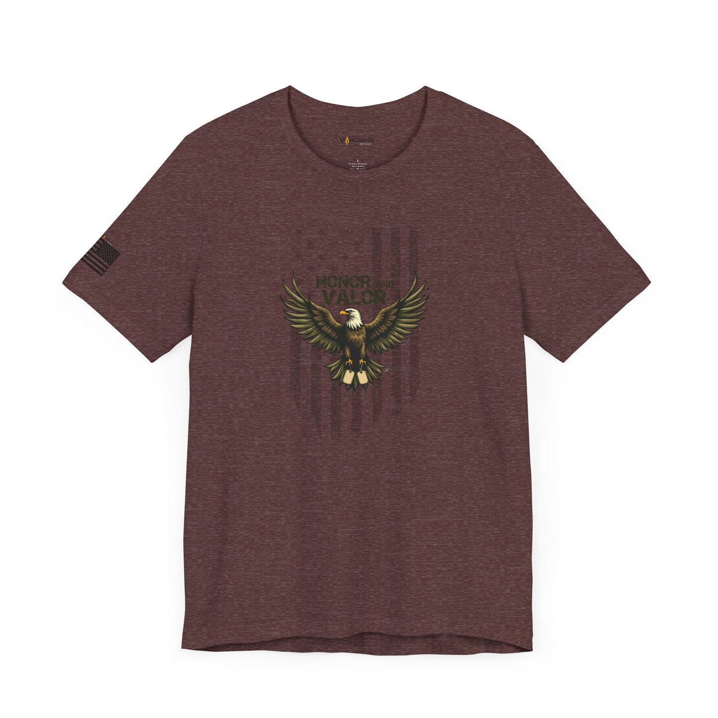 Honor and Valor Eagle Tee - Military appreciation - Vanguard Athletics - Be ready