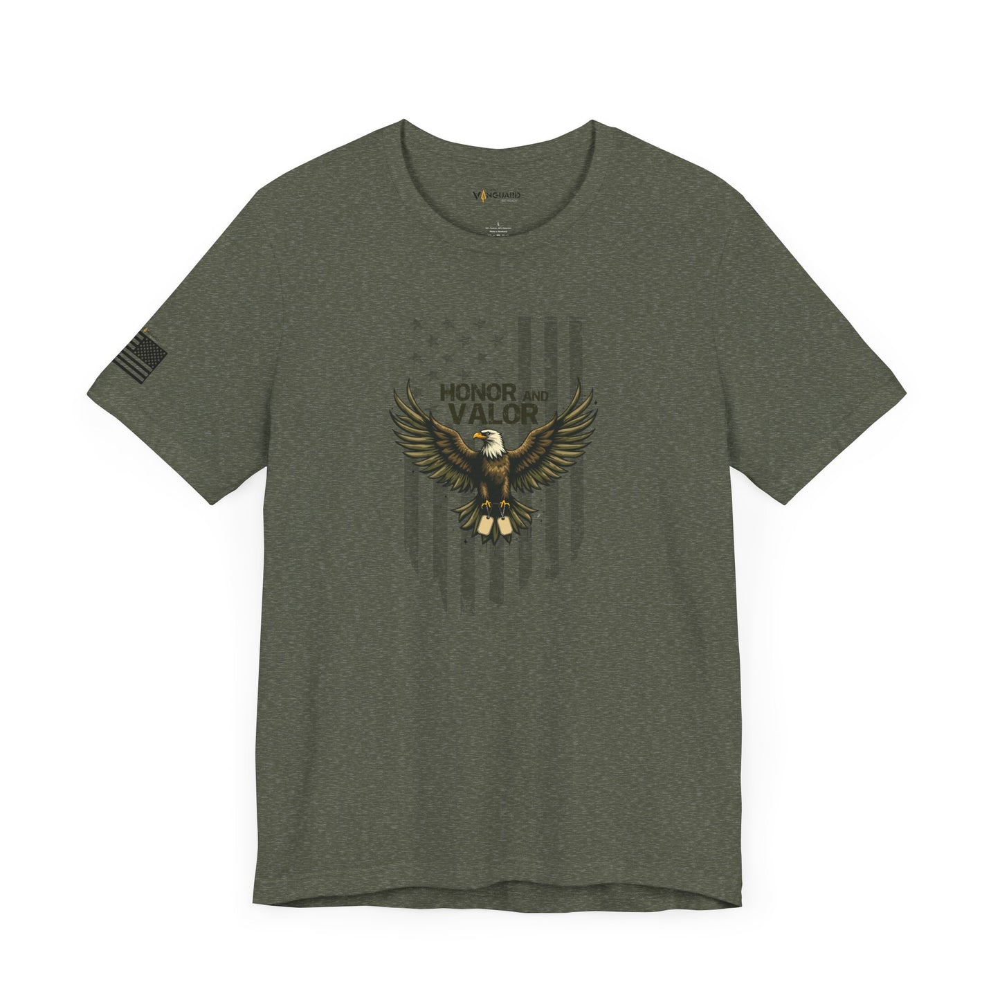 Honor and Valor Eagle Tee - Military appreciation - Vanguard Athletics - Be ready