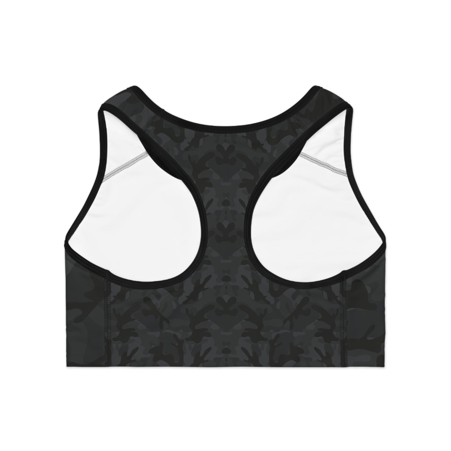 Dark Camo Sports Bra - Stylish Activewear for Fitness, Gym, Yoga, Running, Athleisure