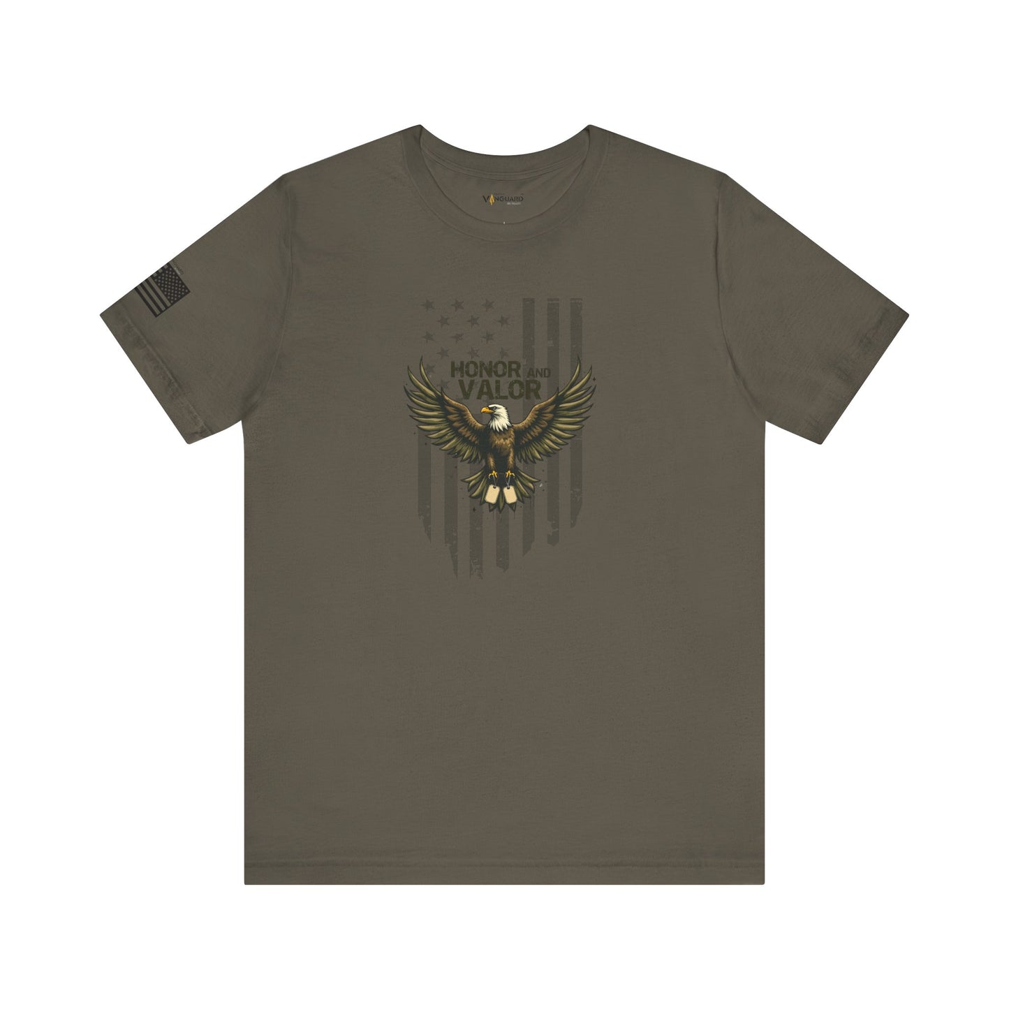 Honor and Valor Eagle Tee - Military appreciation - Vanguard Athletics - Be ready