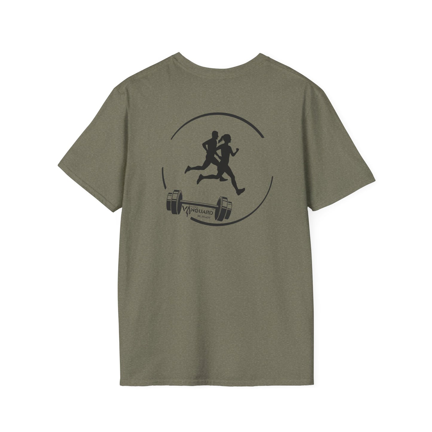 Sports Collection - running enthusiast and silver spear logo - Vanguard Athletics - Be ready