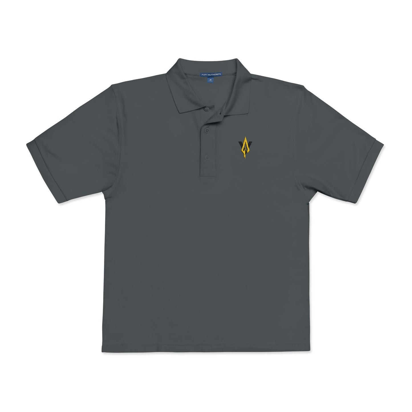 Embroidered Unisex Polo Shirt – Vanguard gold logo - Vanguard Athletics - Be ready