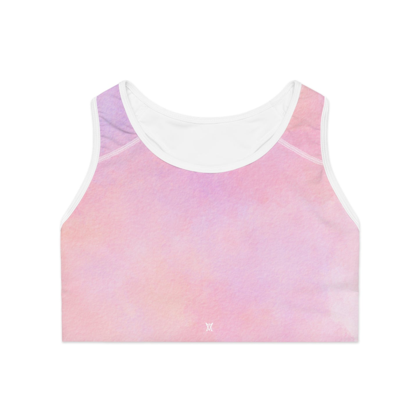 Pastel Watercolor Sports Bra- Activewear for Yoga, Gym, Fitness, Working Out.