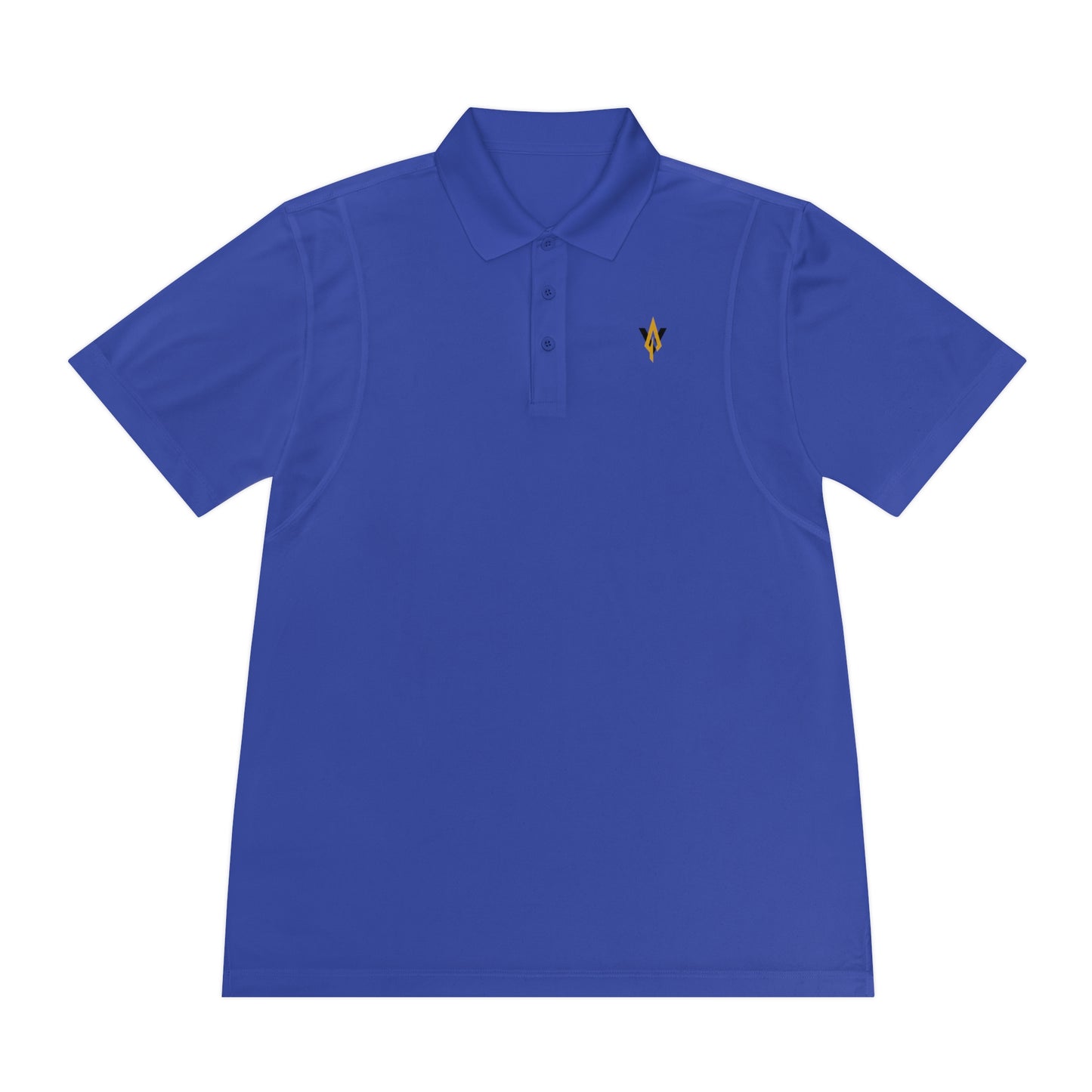 Vanguard gold logo, sport-tek polo shirt