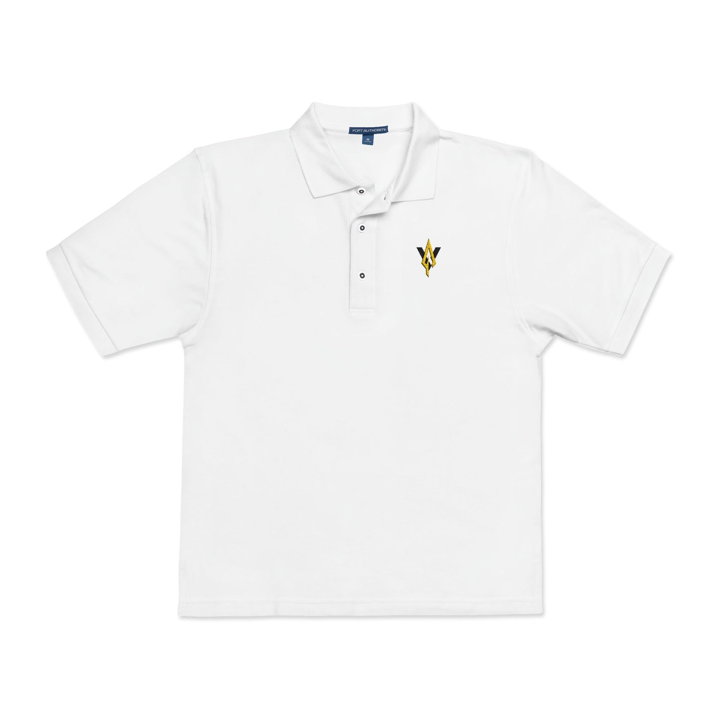 Embroidered Unisex Polo Shirt – Vanguard gold logo - Vanguard Athletics - Be ready