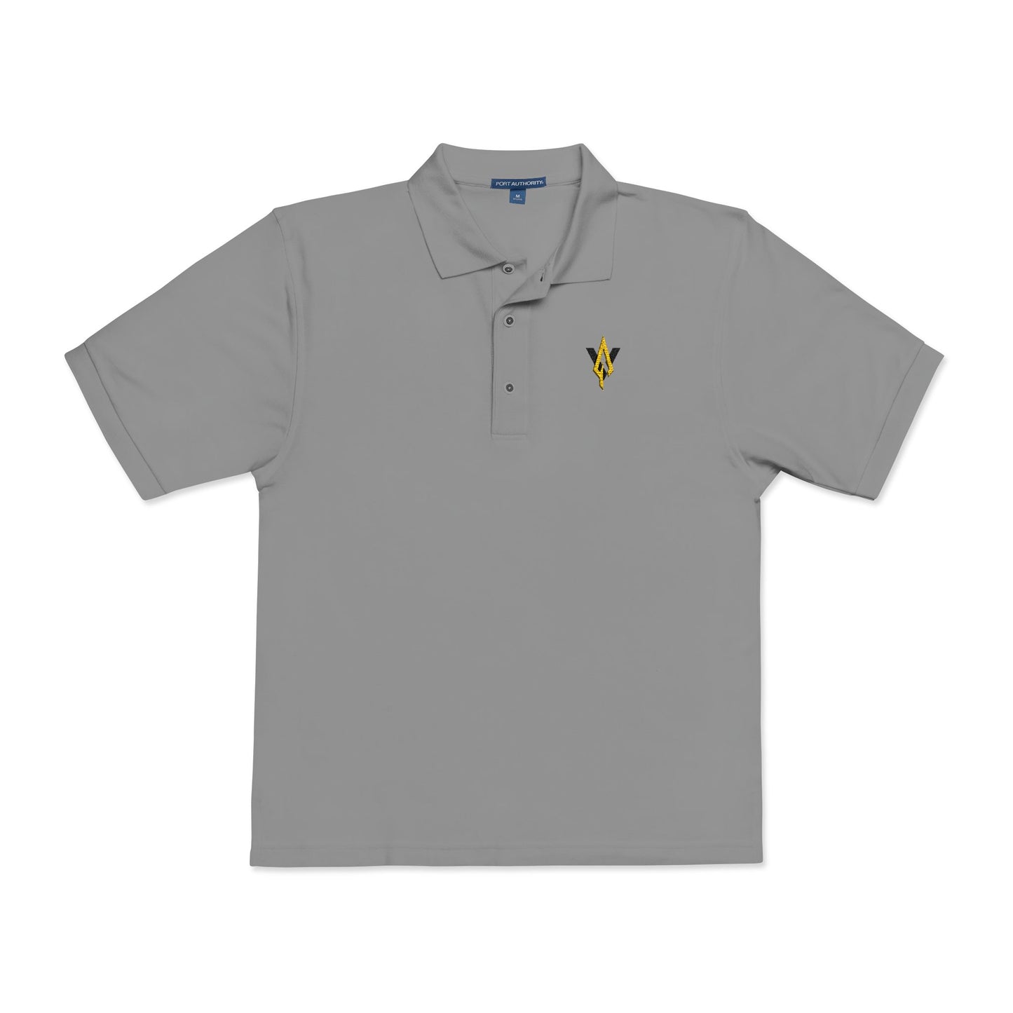 Embroidered Unisex Polo Shirt – Vanguard gold logo - Vanguard Athletics - Be ready