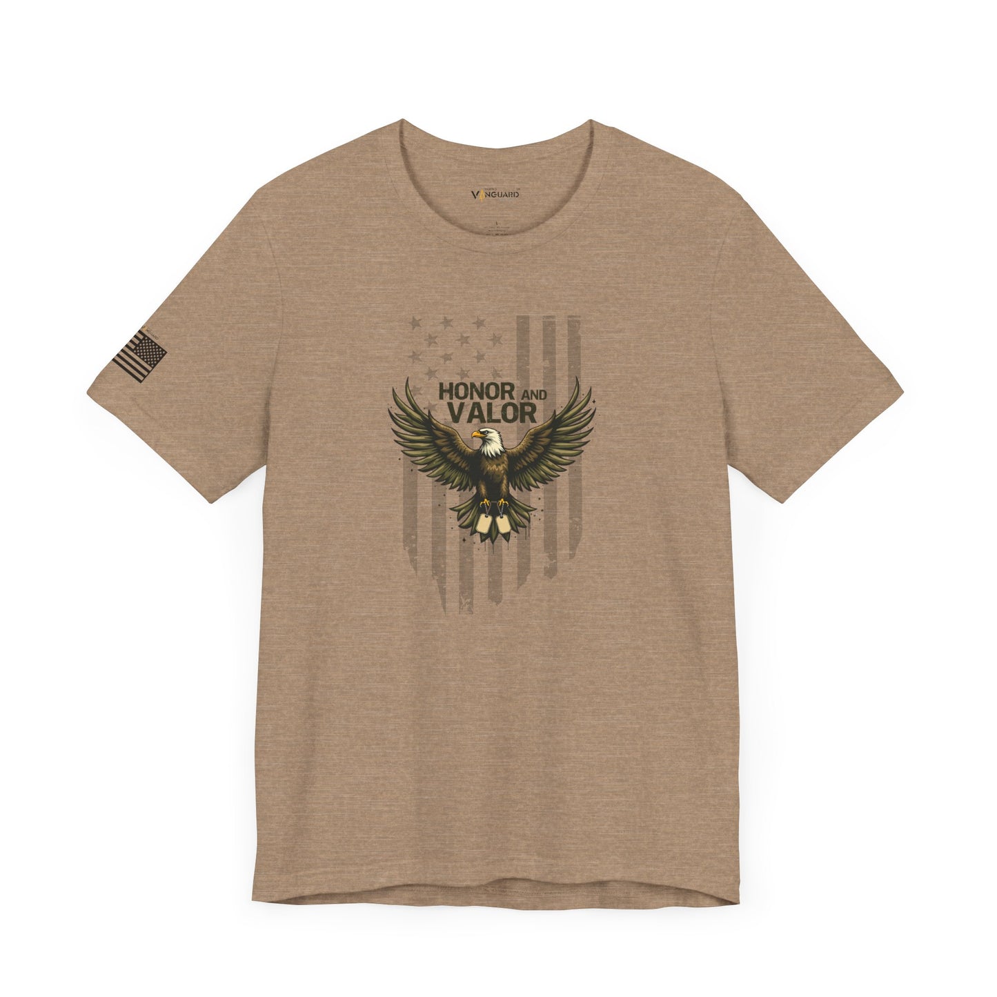 Honor and Valor Eagle Tee - Military appreciation - Vanguard Athletics - Be ready