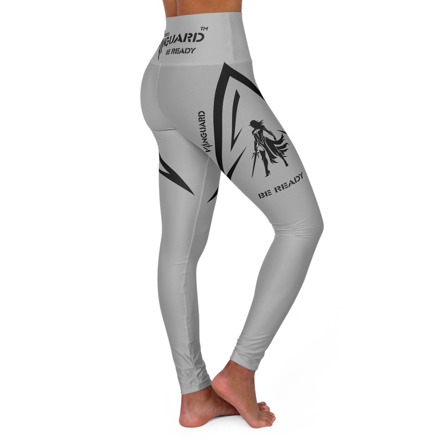 Fitness Collection - woman's warrior side yoga pants, dark design - Vanguard Athletics - Be ready