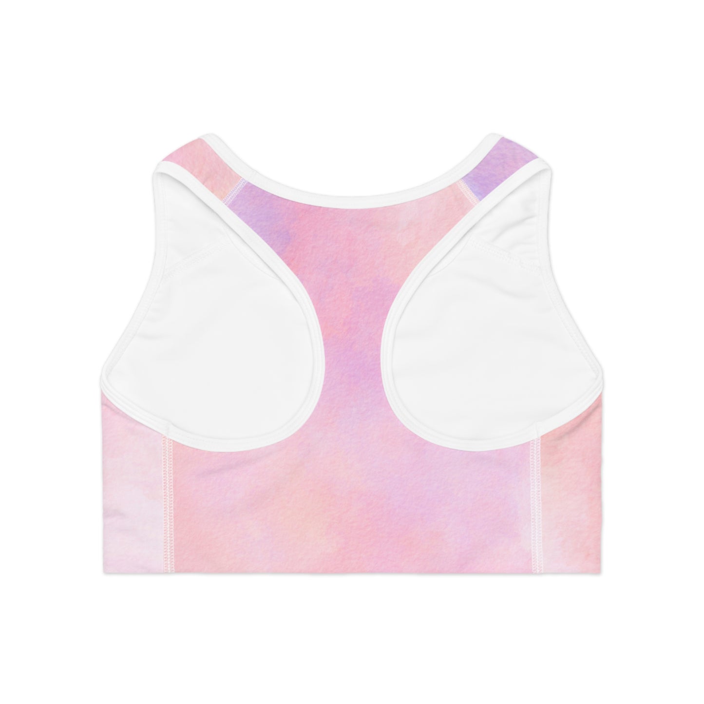 Pastel Watercolor Sports Bra- Activewear for Yoga, Gym, Fitness, Working Out.