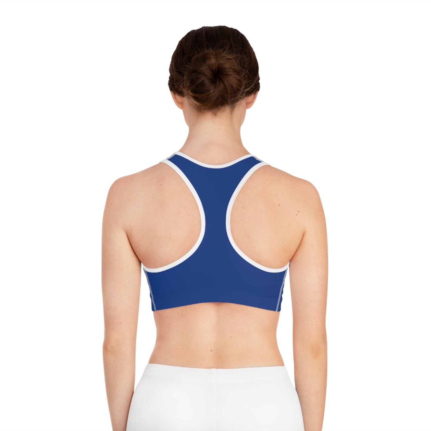 Dark blue Sports Bra for Activewear, Fitness Top, Workout Gear, Yoga.