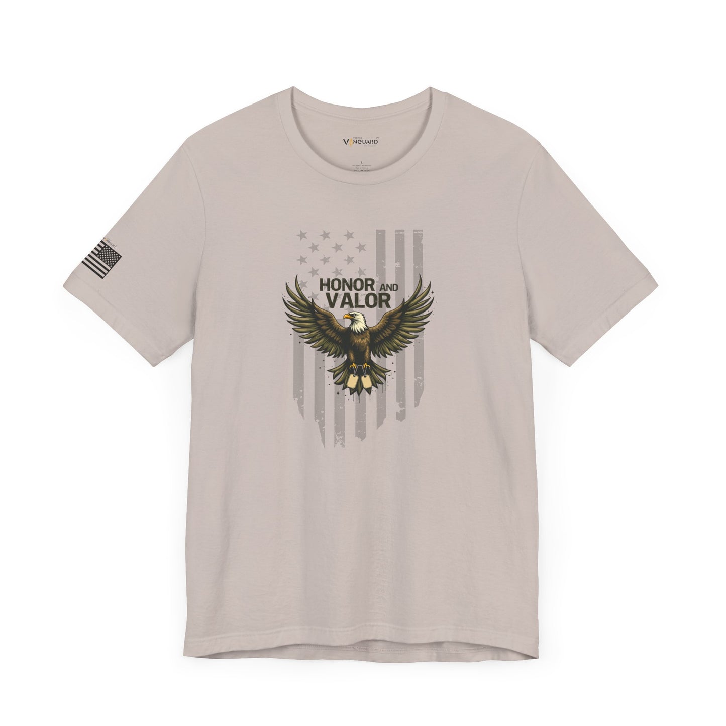 Honor and Valor Eagle Tee - Military appreciation - Vanguard Athletics - Be ready