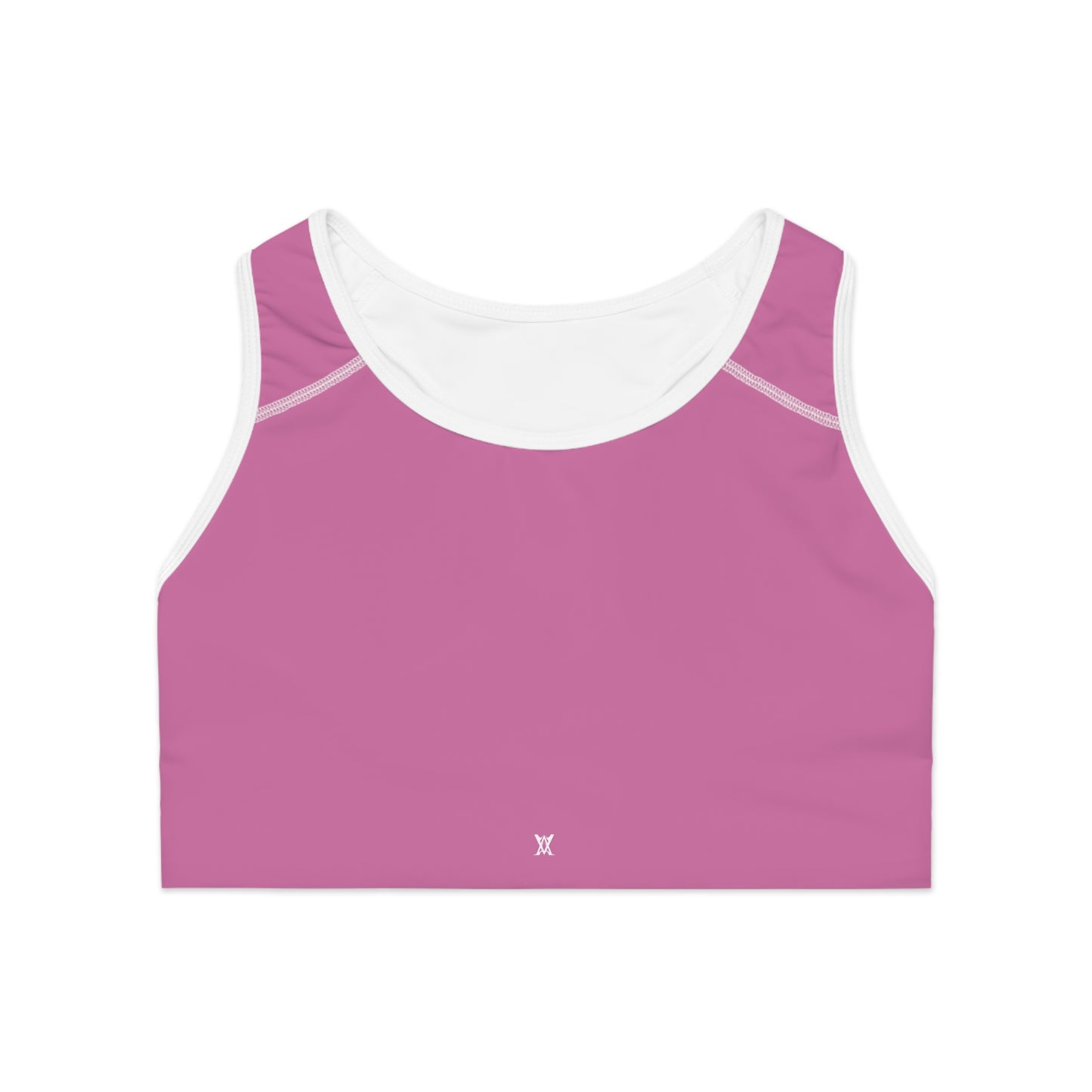 Pink Sports Bra for Active wear, Workout Apparel, Gym Clothing, Yoga Top.