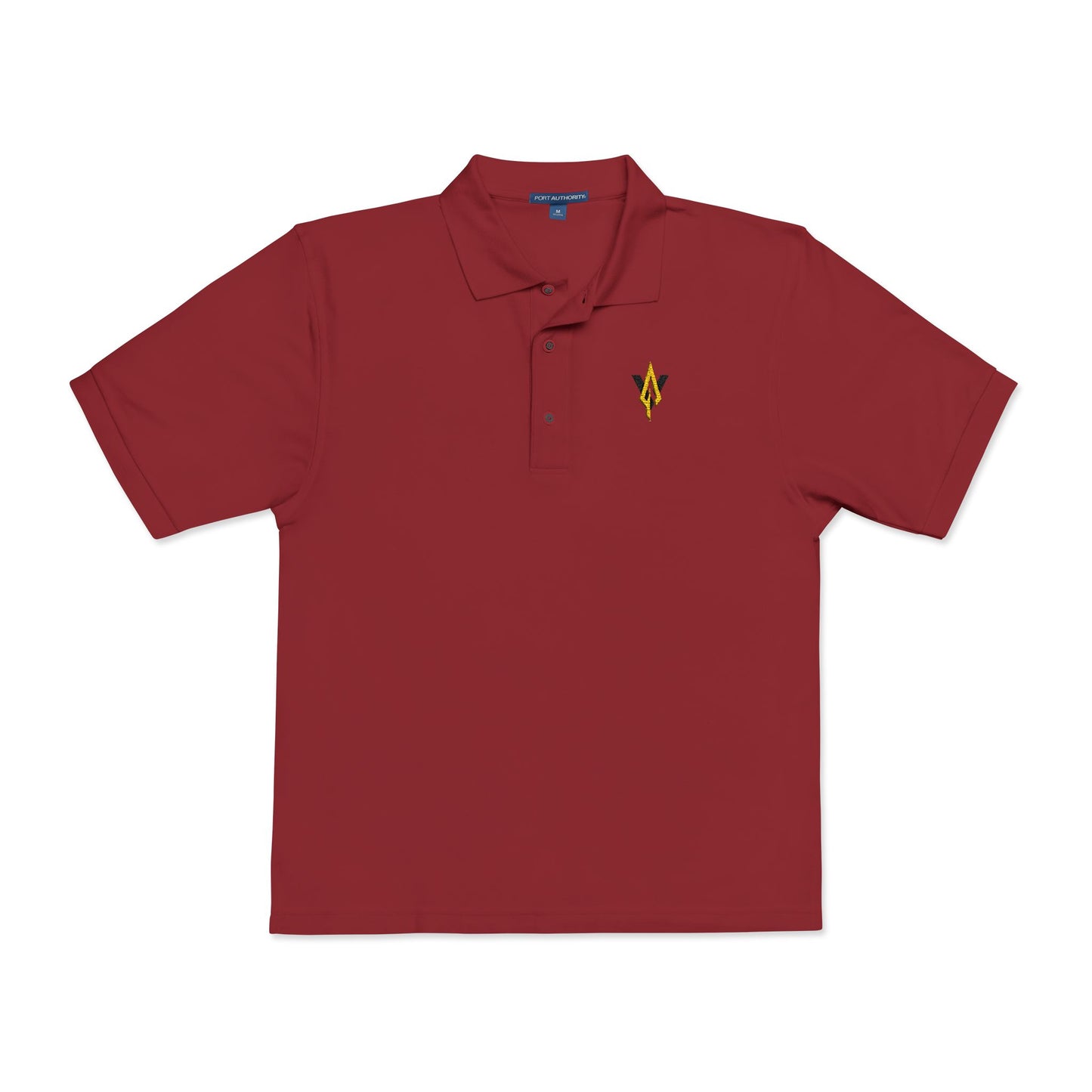 Embroidered Unisex Polo Shirt – Vanguard gold logo - Vanguard Athletics - Be ready