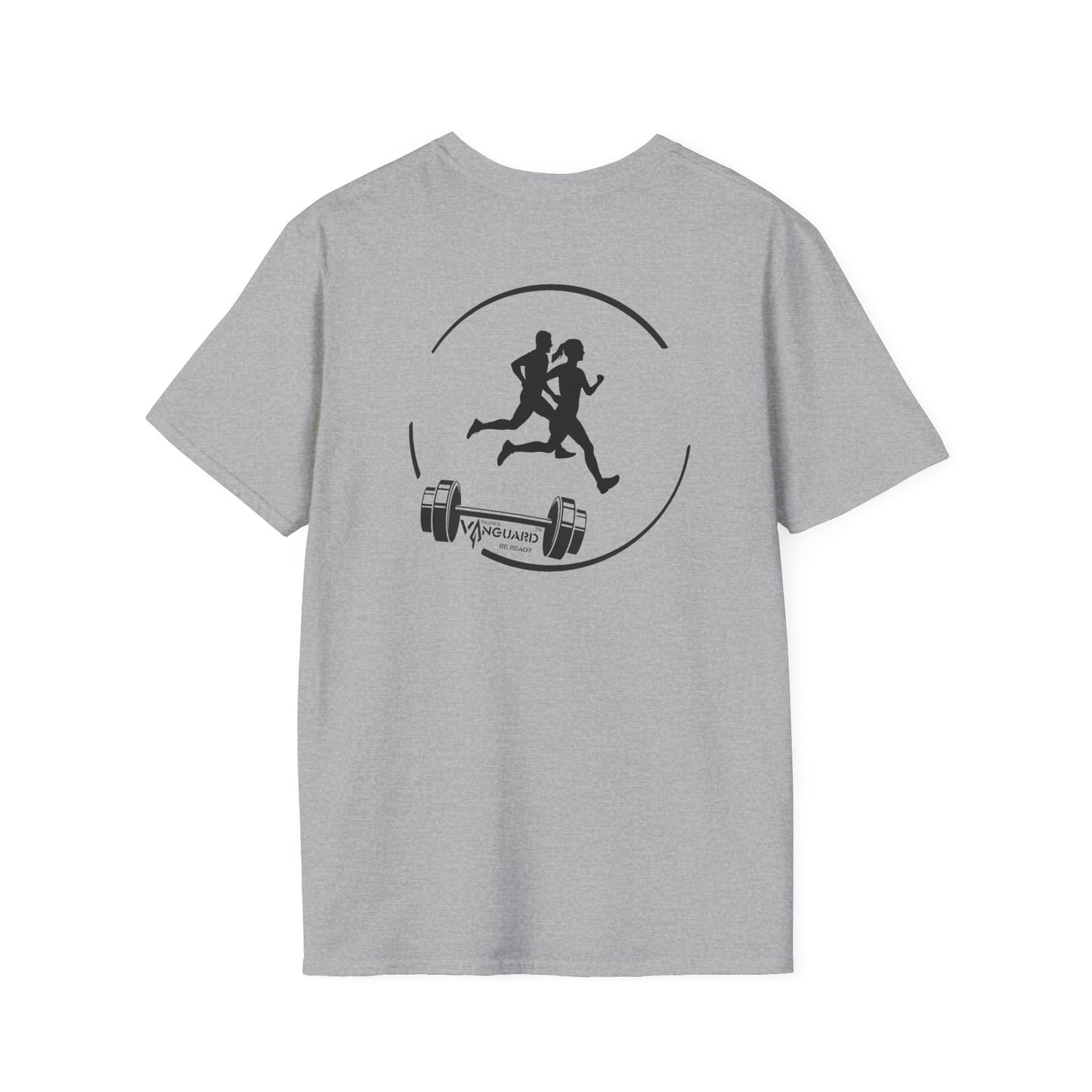 Sports Collection - running enthusiast and silver spear logo - Vanguard Athletics - Be ready