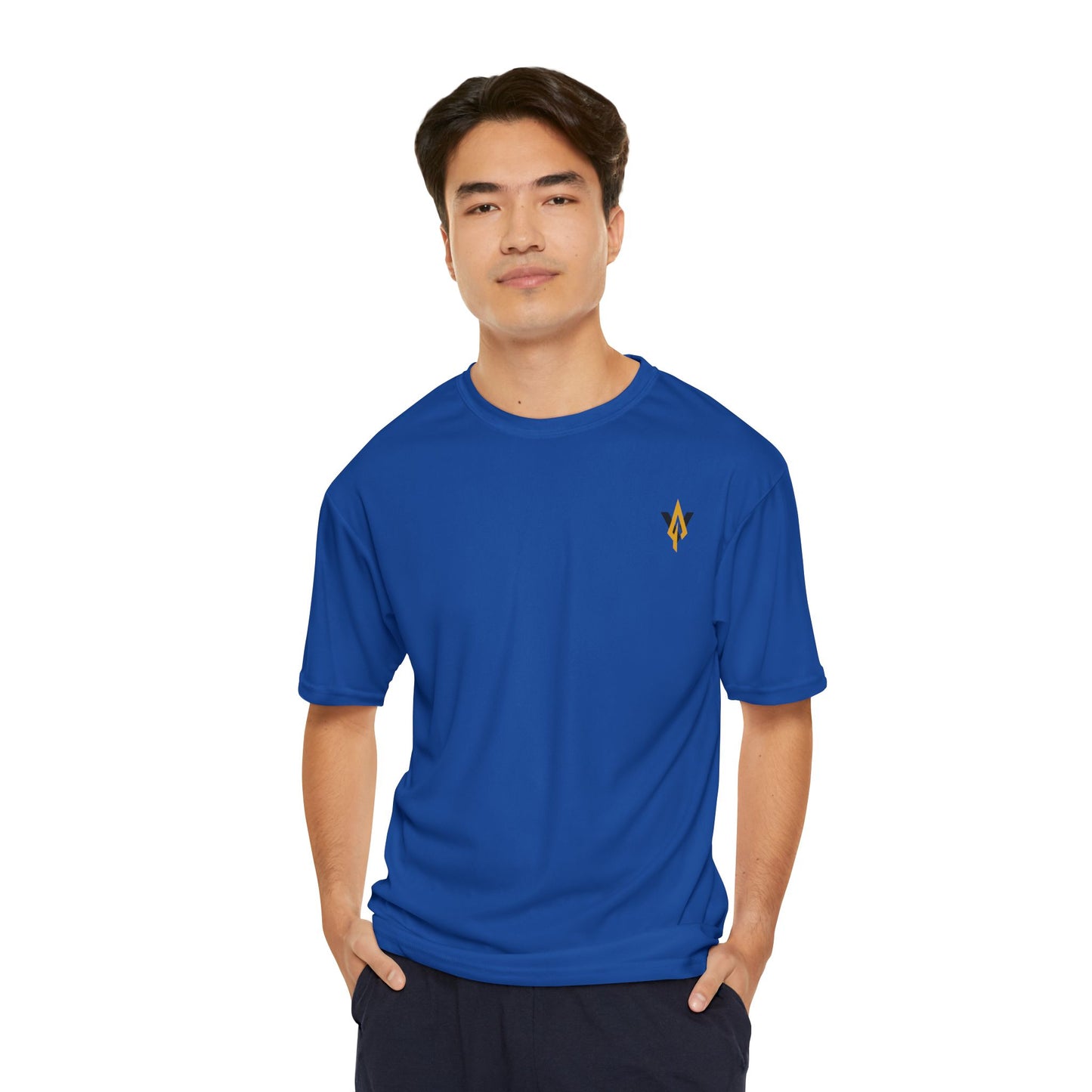 Fitness collection - Gold logo Men's Performance T-Shirt - Vanguard Athletics - Be ready