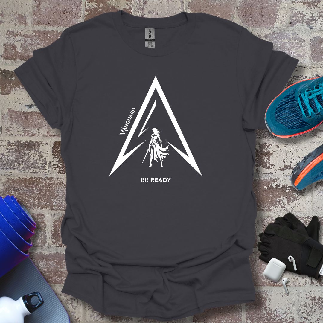 Vanguard Athletics Designs Collection - Woman's Warrior side spear white logo